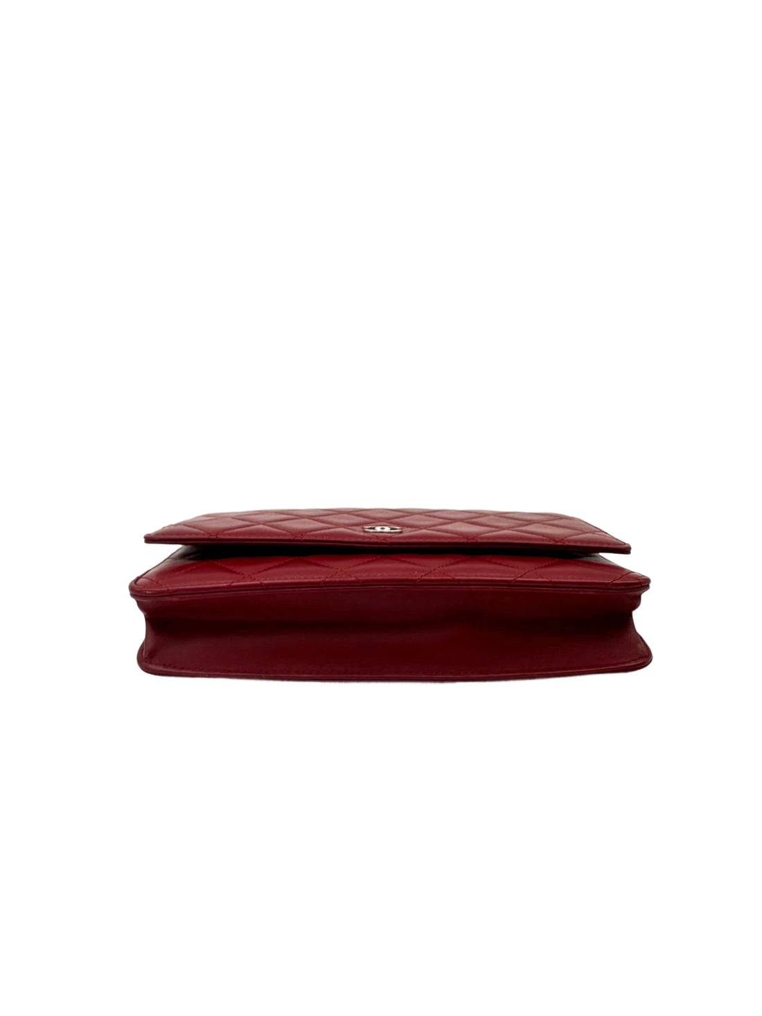 Chanel Red Quilted Leather Wallet On Chain(16***93) CC1963