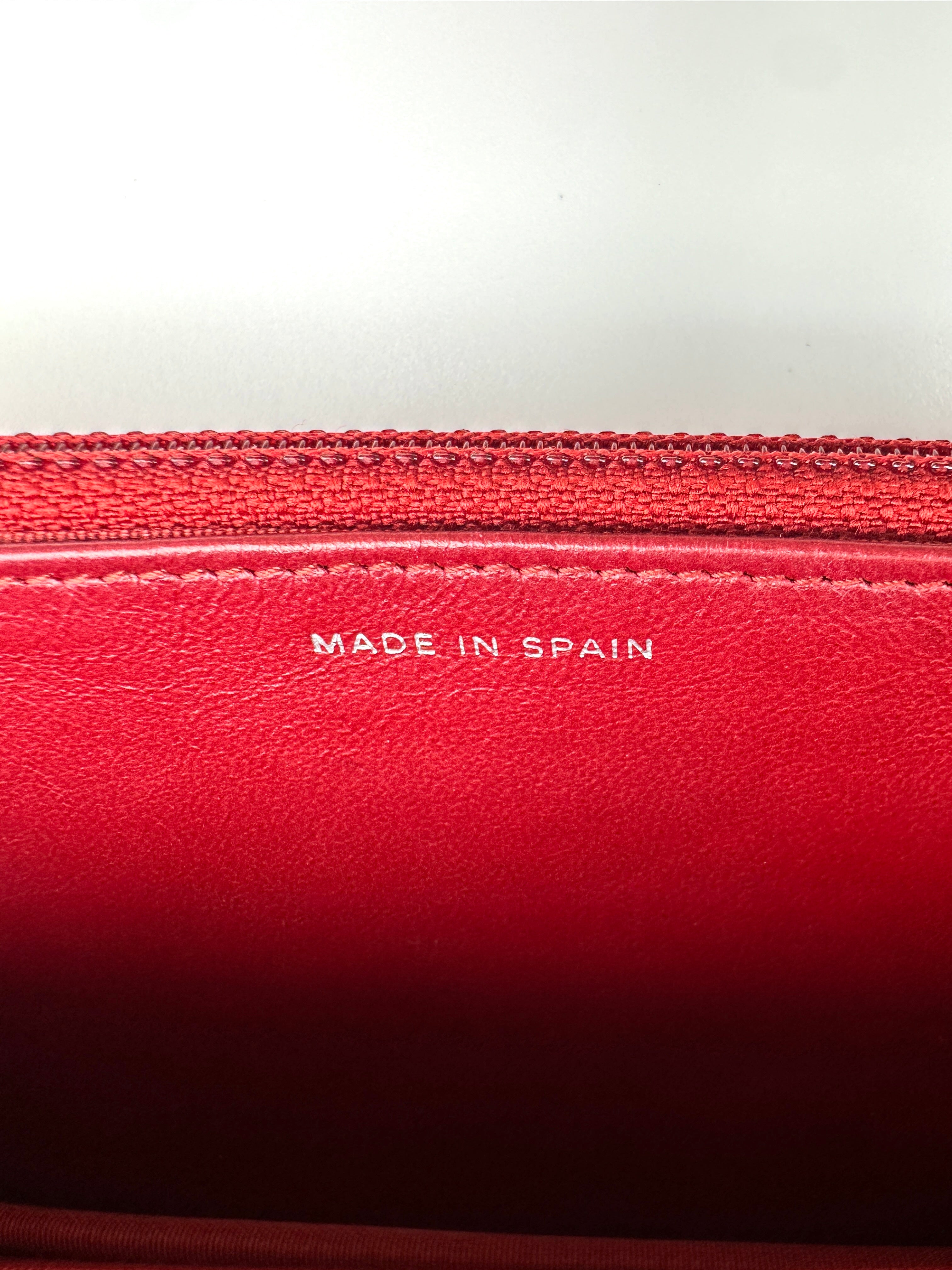 Chanel Red Quilted Leather Wallet On Chain(16***93) CC1963