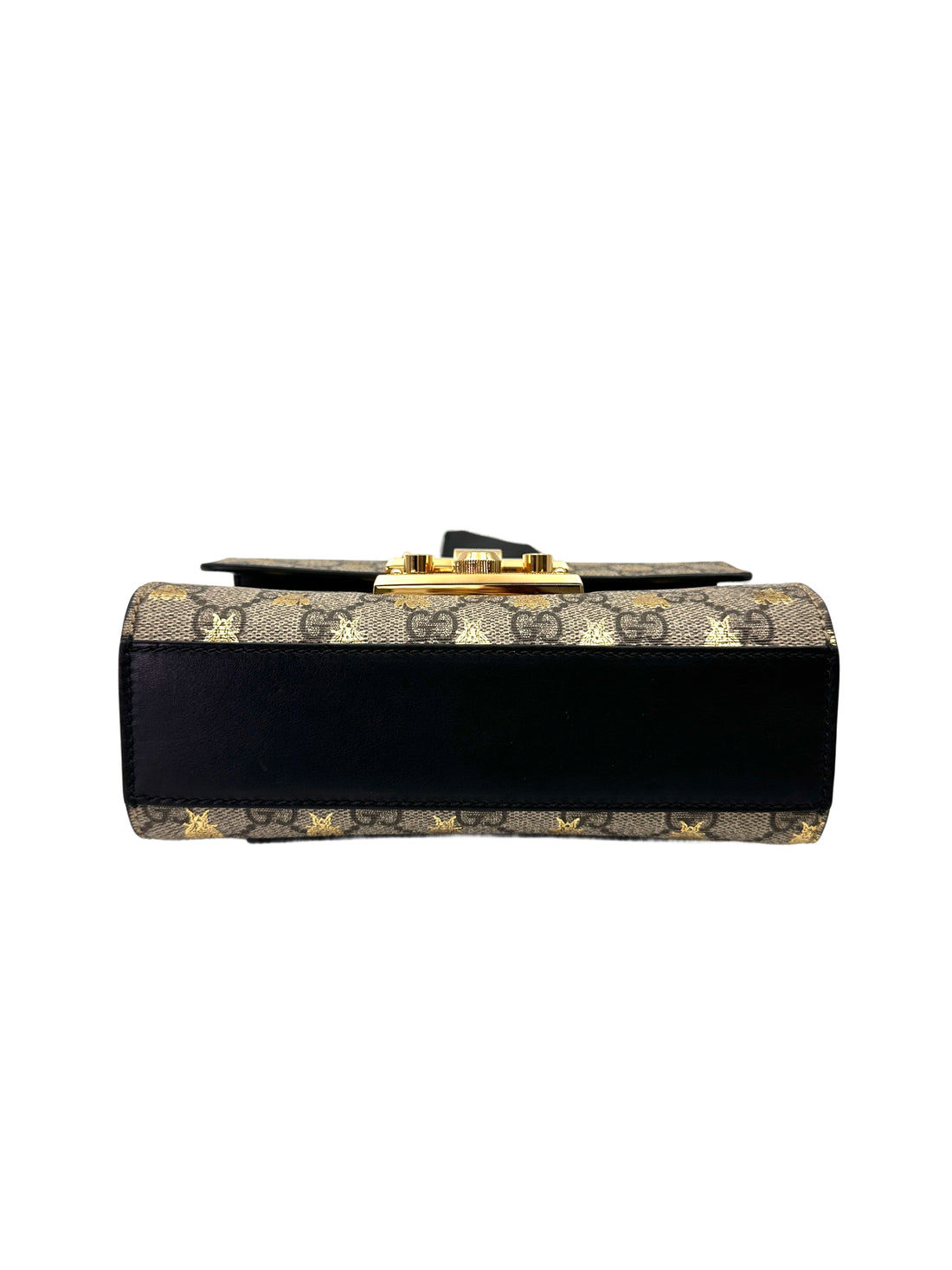 Gucci Padlock Bee Star GG Canvas Leather Shoulder Bag GG991