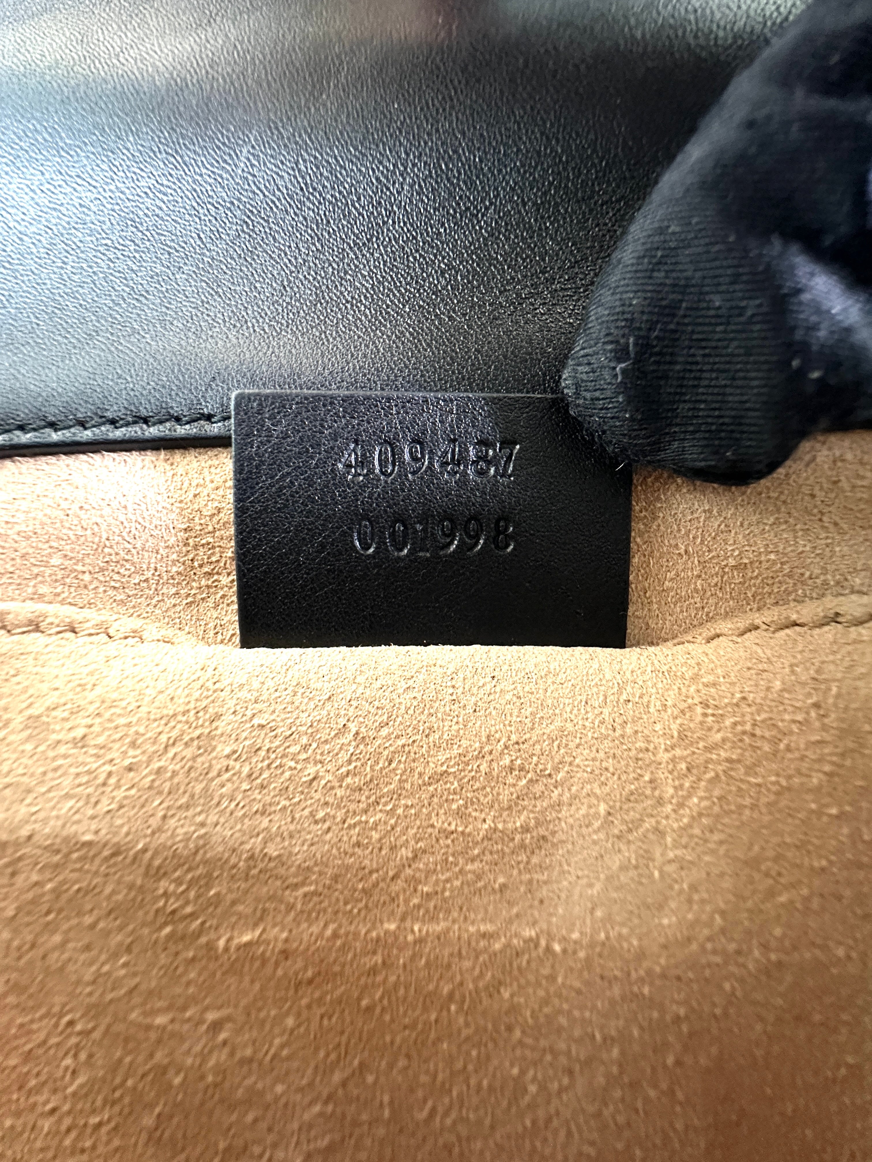 Gucci Padlock Bee Star GG Canvas Leather Shoulder Bag GG991