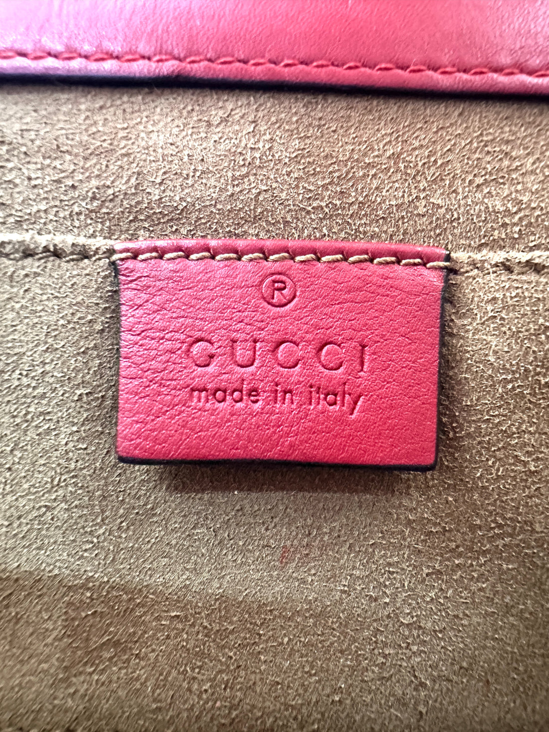 Gucci Padlock GG Canvas & Red Leather Small Size Shoulder Bag GG992
