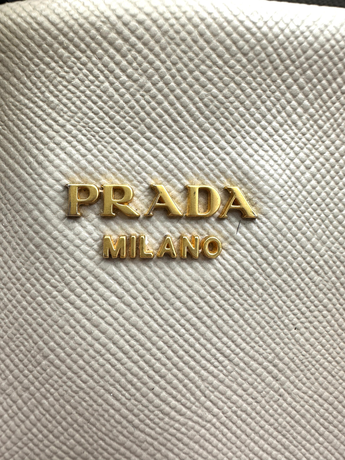 Prada Galleria Grey Saffiano Leather Handle Bag PR342
