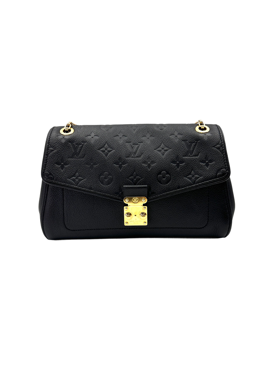 Louis Vuitton Saint Germain Black Monogram Empreinte Shoulder Bag LV2744