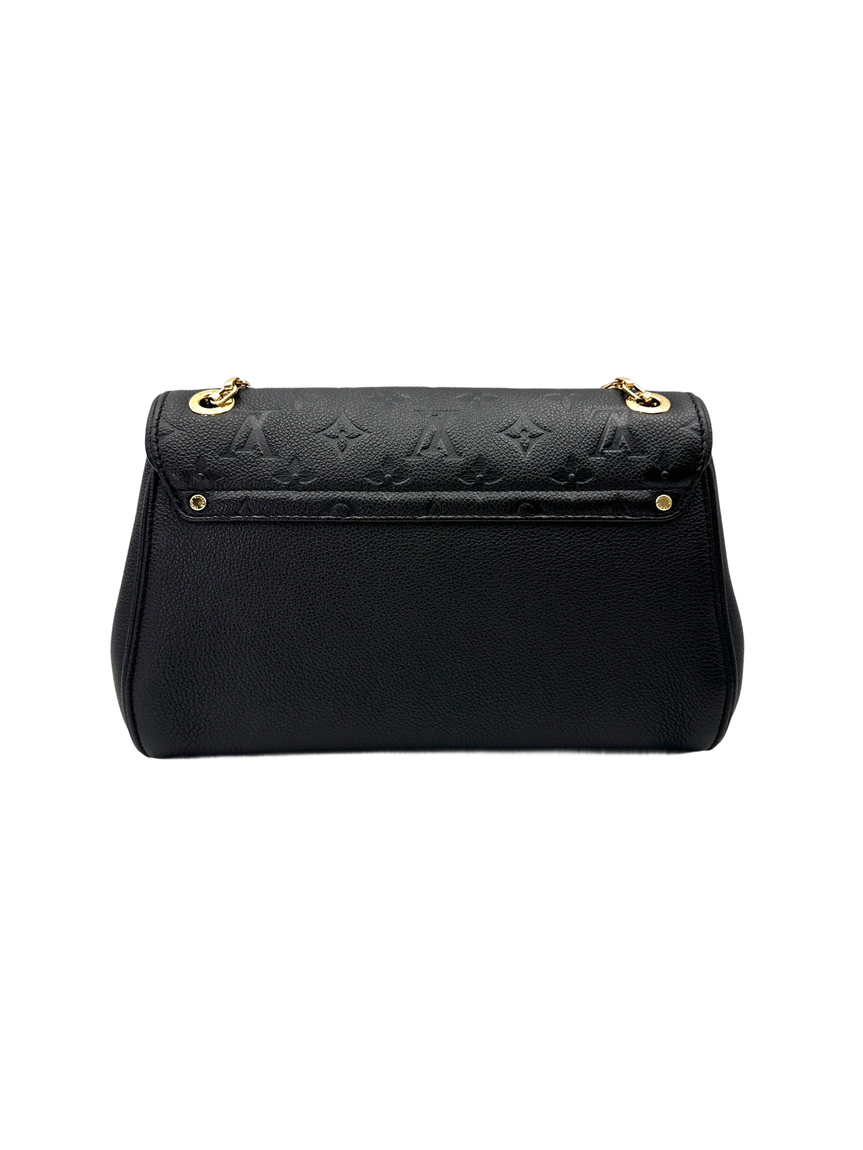 Louis Vuitton Saint Germain Black Monogram Empreinte Shoulder Bag LV2744