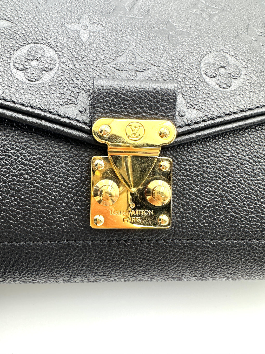 Louis Vuitton Saint Germain Black Monogram Empreinte Shoulder Bag LV2744