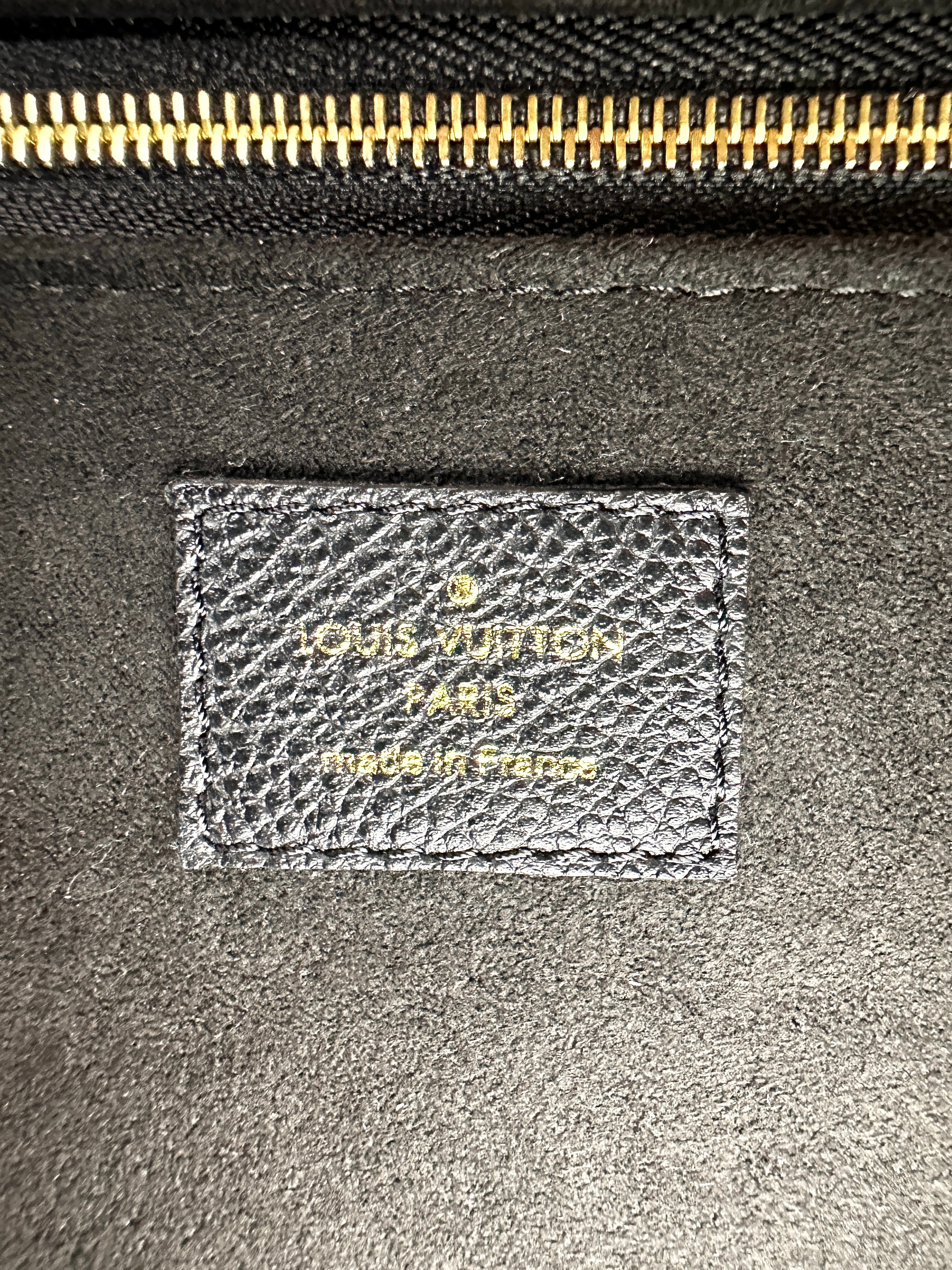 Louis Vuitton Saint Germain Black Monogram Empreinte Shoulder Bag LV2744