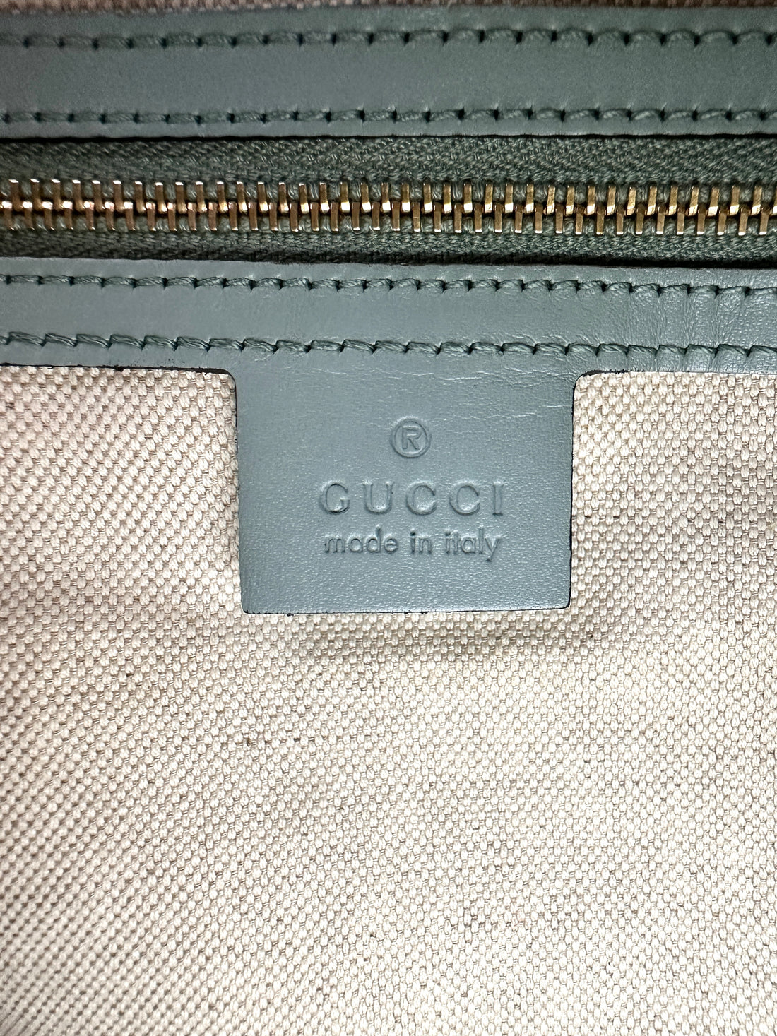 Gucci GG Canvas Boston Bag With Blue Stripe GG999