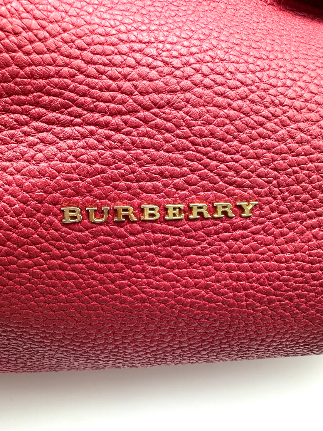 Burberry Baynard Red Leather Handle Bag BR53
