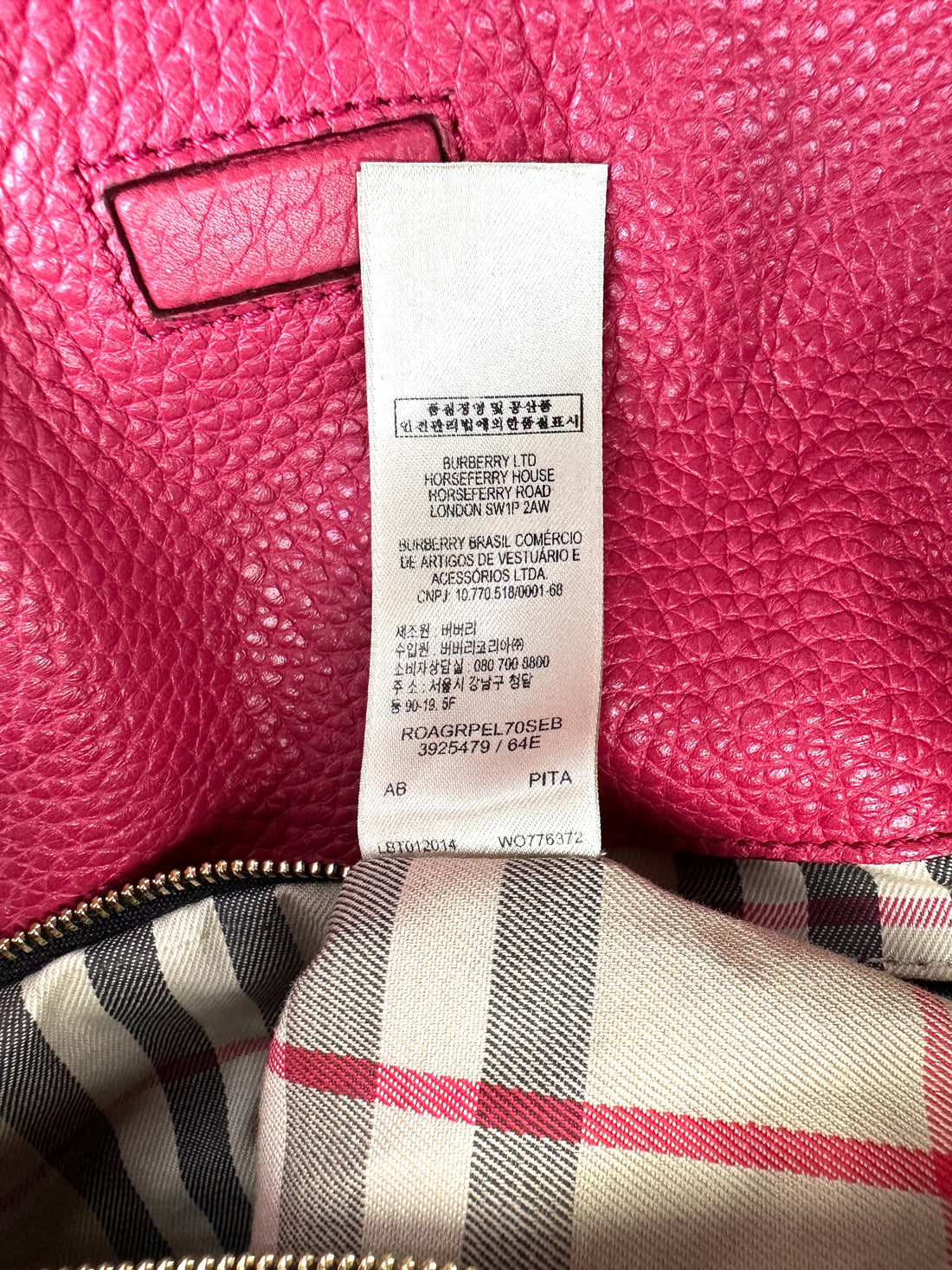 Burberry Baynard Red Leather Handle Bag BR53