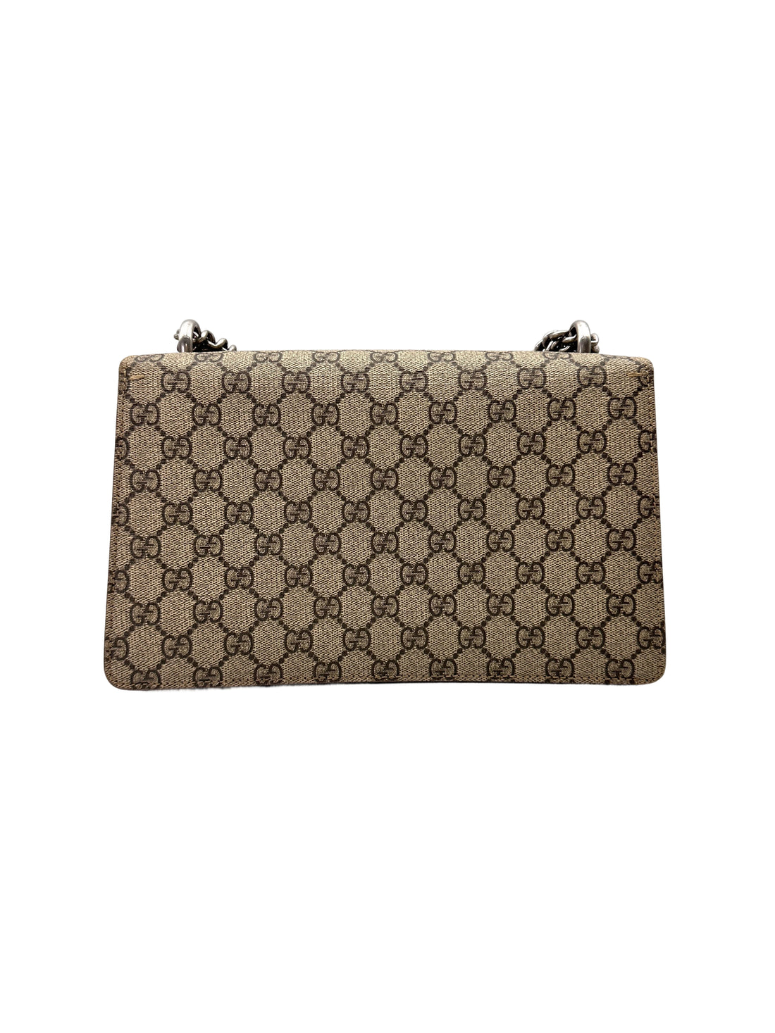 Gucci Dionysus GG Supreme Canvas Medium Size Shoulder Bag With Red Tirm GG1000