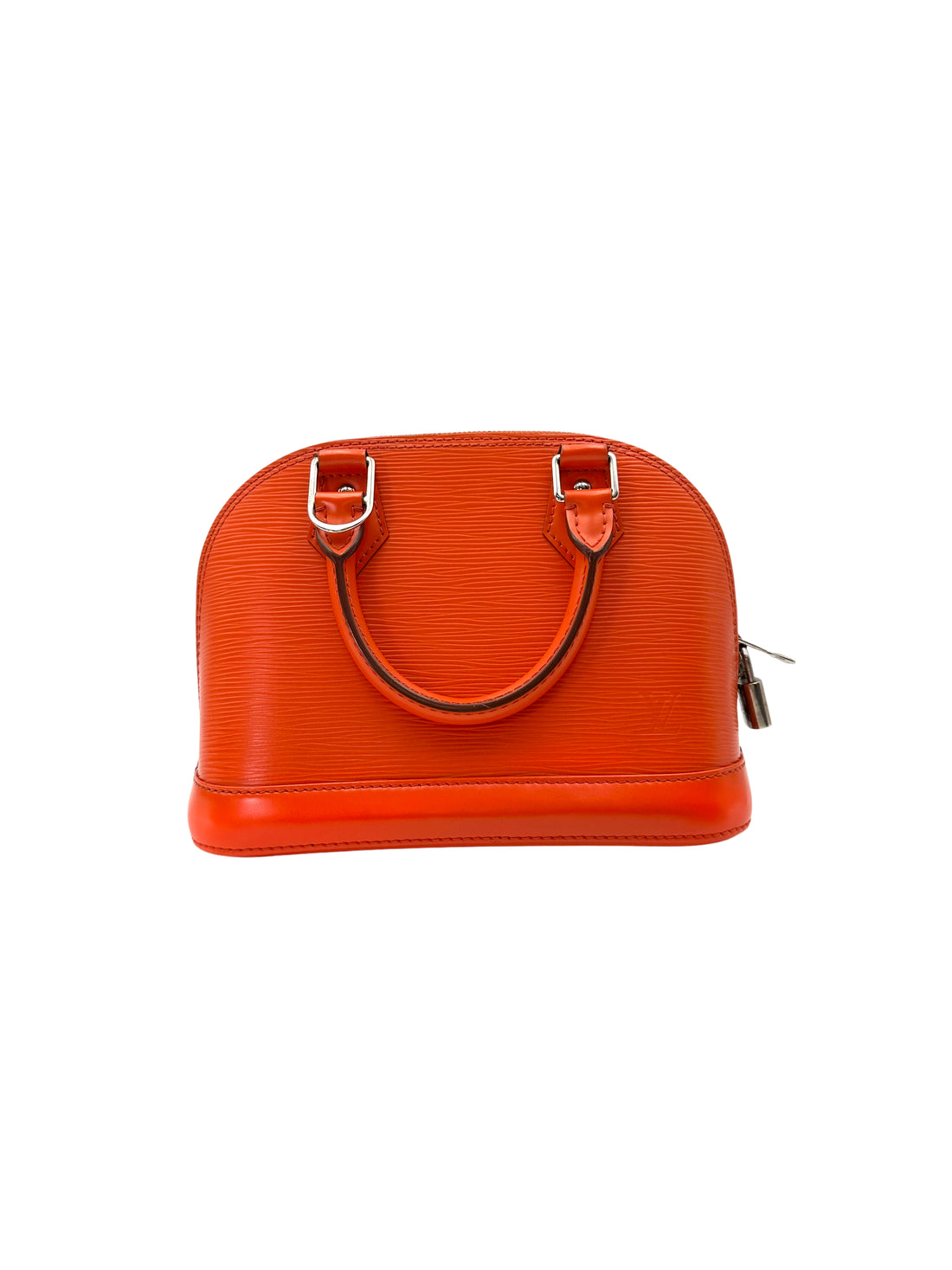 Louis Vuitton Alma BB Orange Epi Leather Handle Bag LV2745