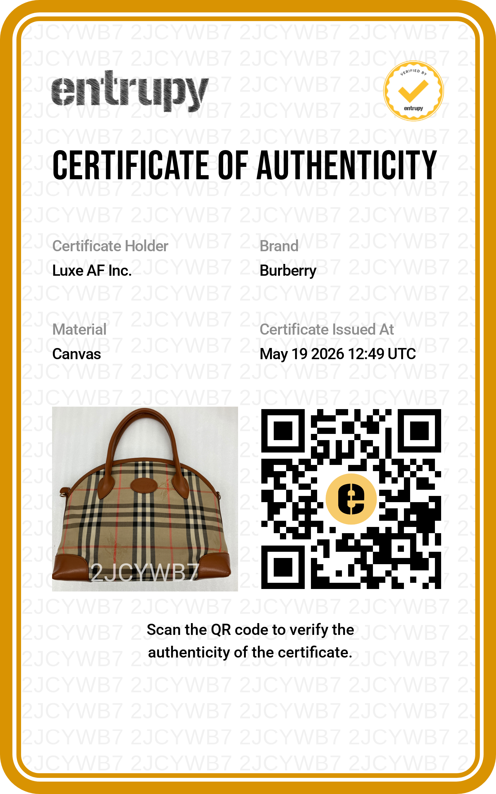 Burberry Nova Check Canvas Handle Bag BR54