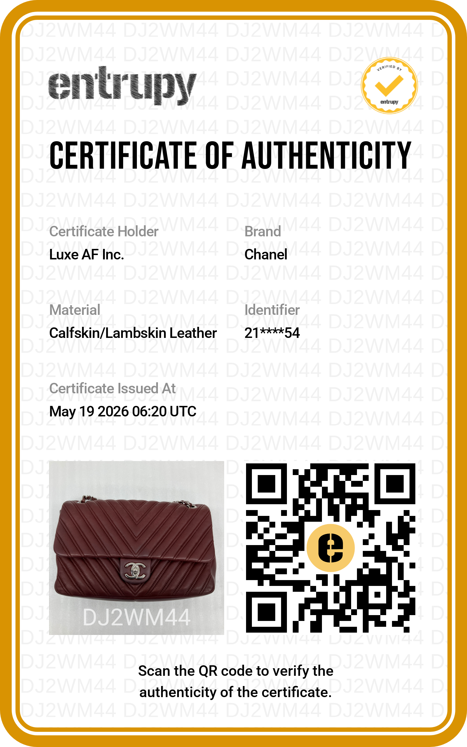 Chanel Classic Flap Red Chevron Quilted Lambskin Shoulder Bag With Silver Buckle(21***54) CC1969