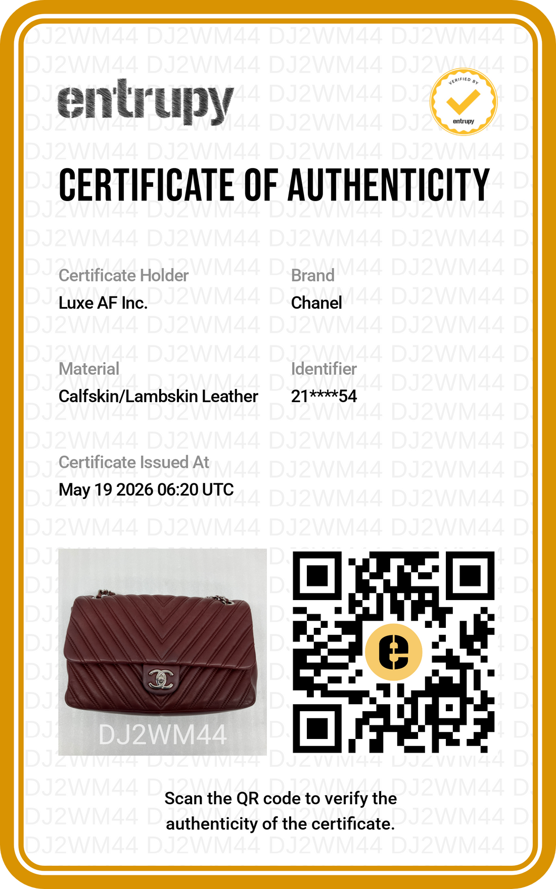 Chanel Classic Flap Red Chevron Quilted Lambskin Shoulder Bag With Silver Buckle(21***54) CC1969