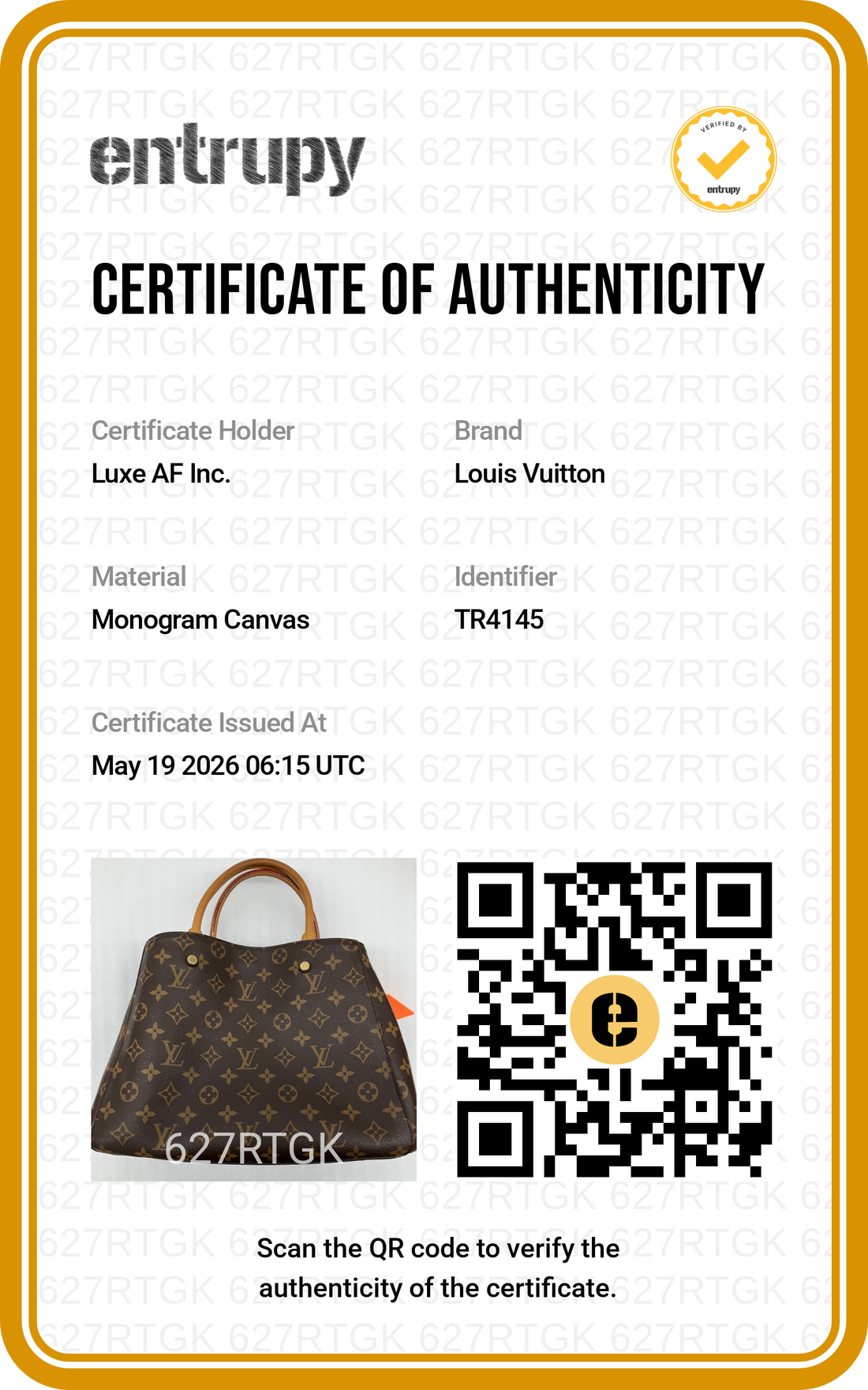 Louis Vuitton Montaigne MM Monogram Canvas Handle Bag LV2743
