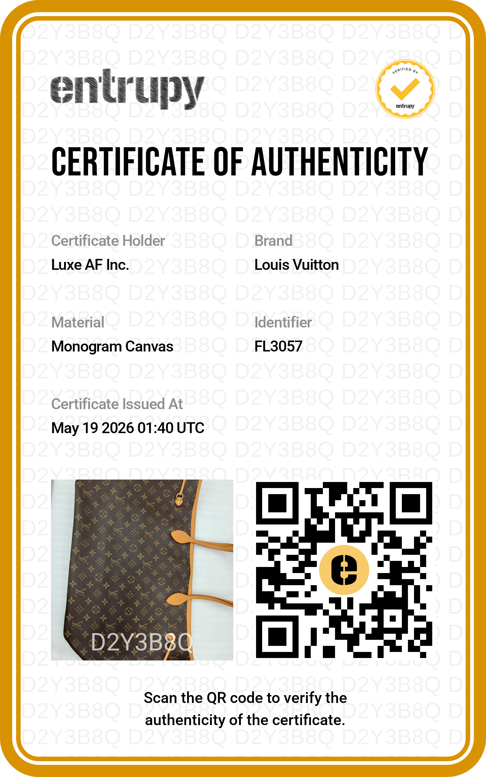 Louis Vuitton Neverfull GM Monogram Canvas Shoulder Bag LV2740