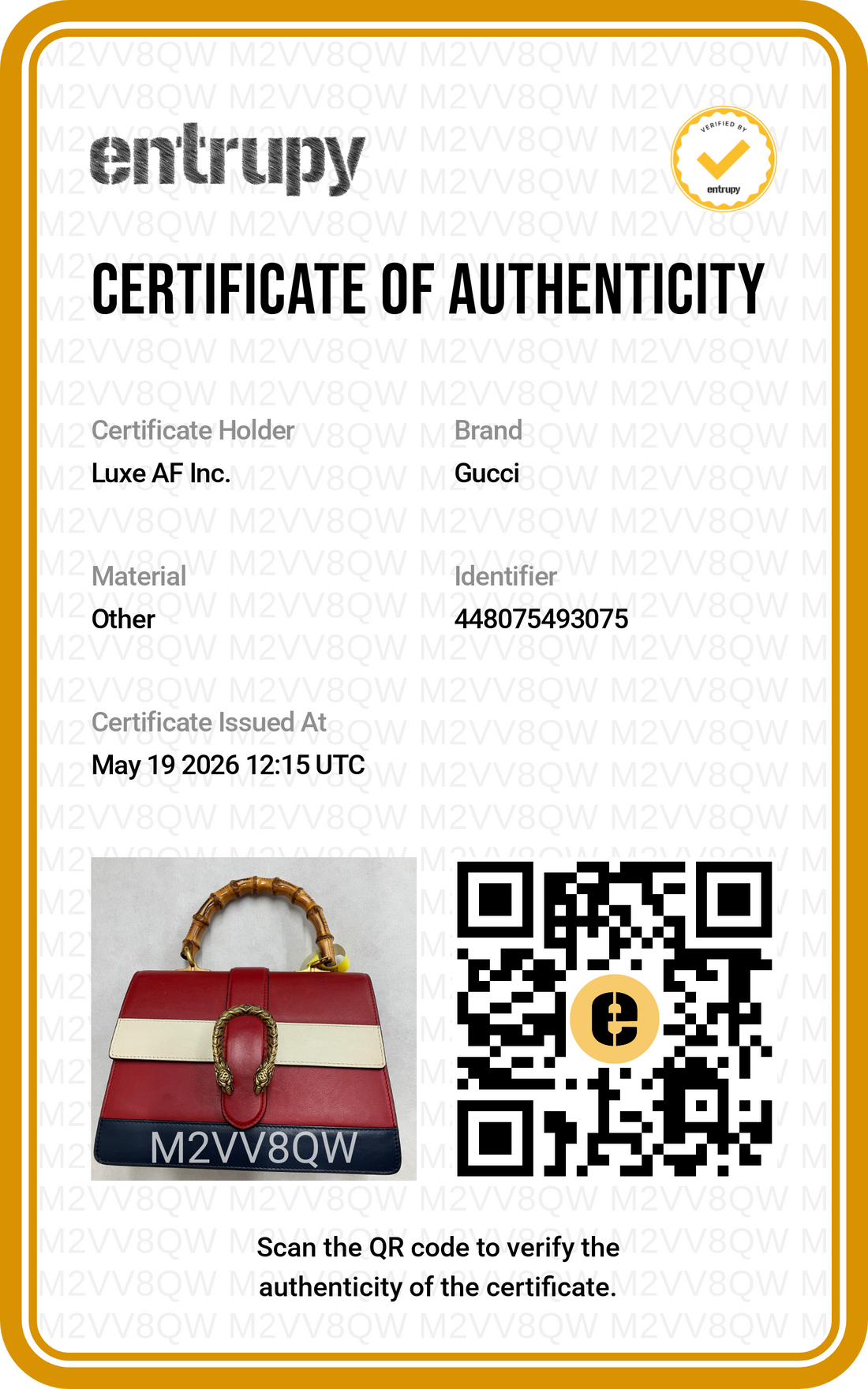 Gucci Dionysus Red/Beige Leather Bamboo Top Handle Bag GG1010