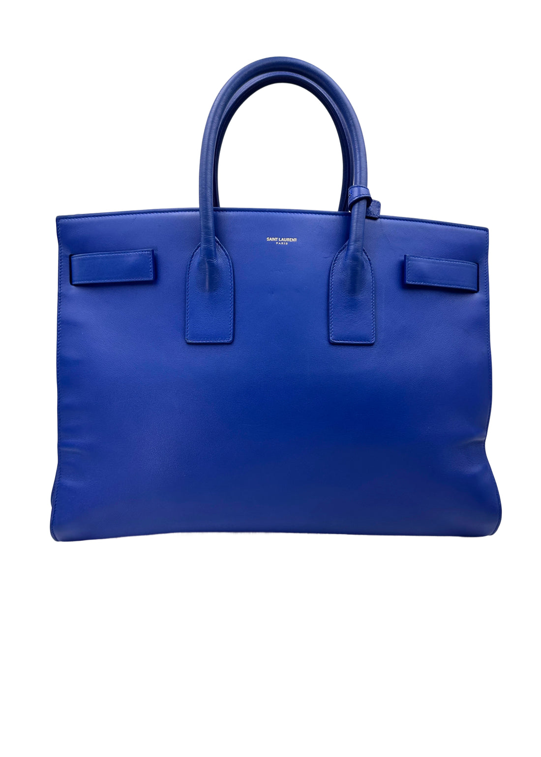 Saint Laurent Sac de Jour Blue Leather Large Size Handle Bag SL235