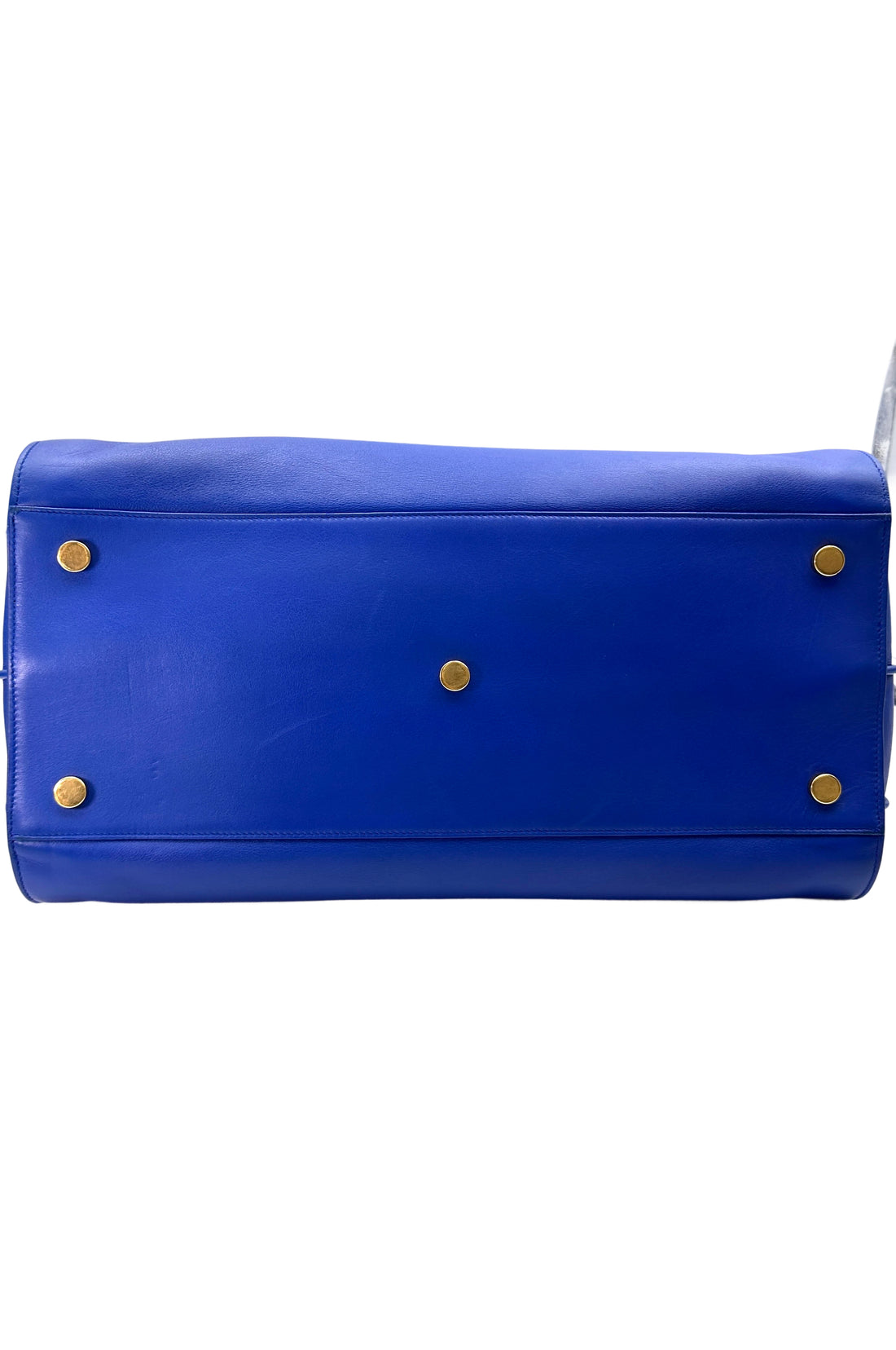 Saint Laurent Sac de Jour Blue Leather Large Size Handle Bag SL235