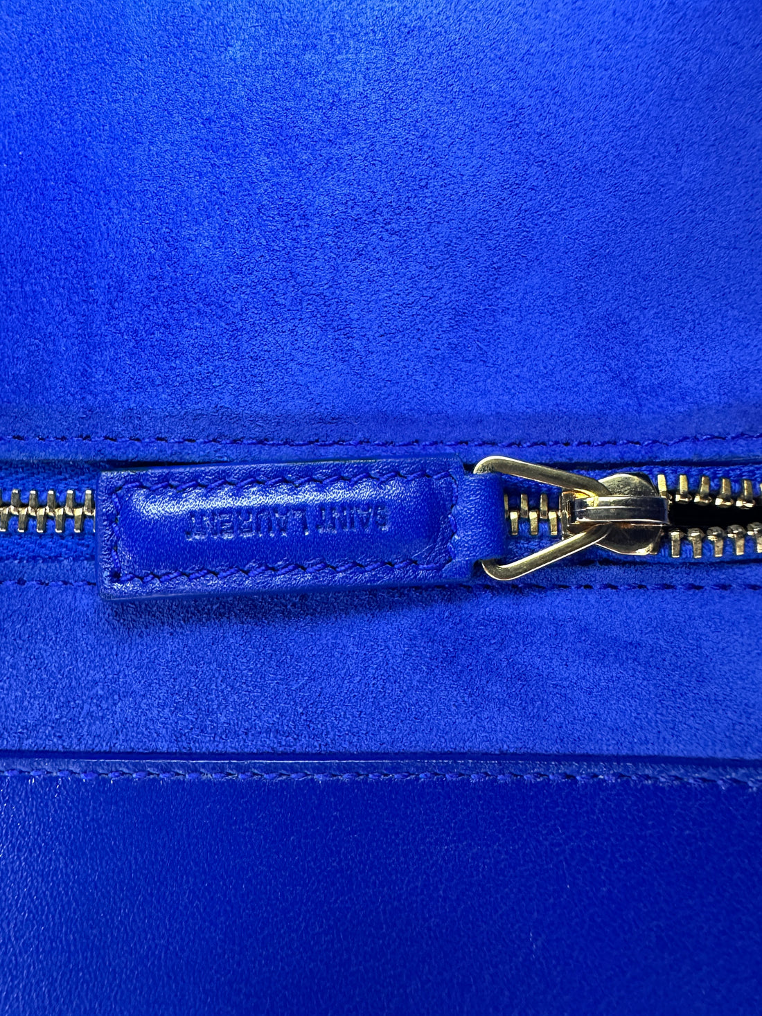 Saint Laurent Sac de Jour Blue Leather Large Size Handle Bag SL235