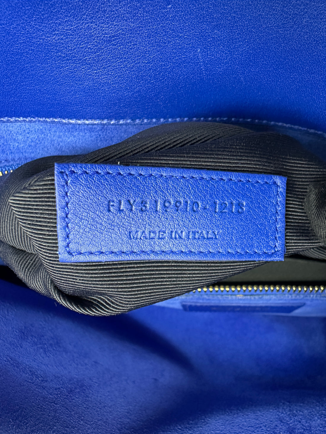 Saint Laurent Sac de Jour Blue Leather Large Size Handle Bag SL235