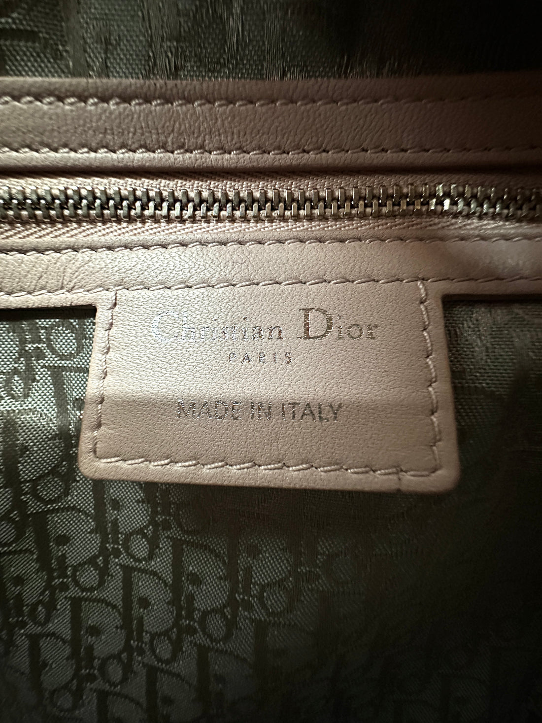 Christian Dior Lady Dior Pink Cannage Lambskin Handle Bag With Silver Charms DR736