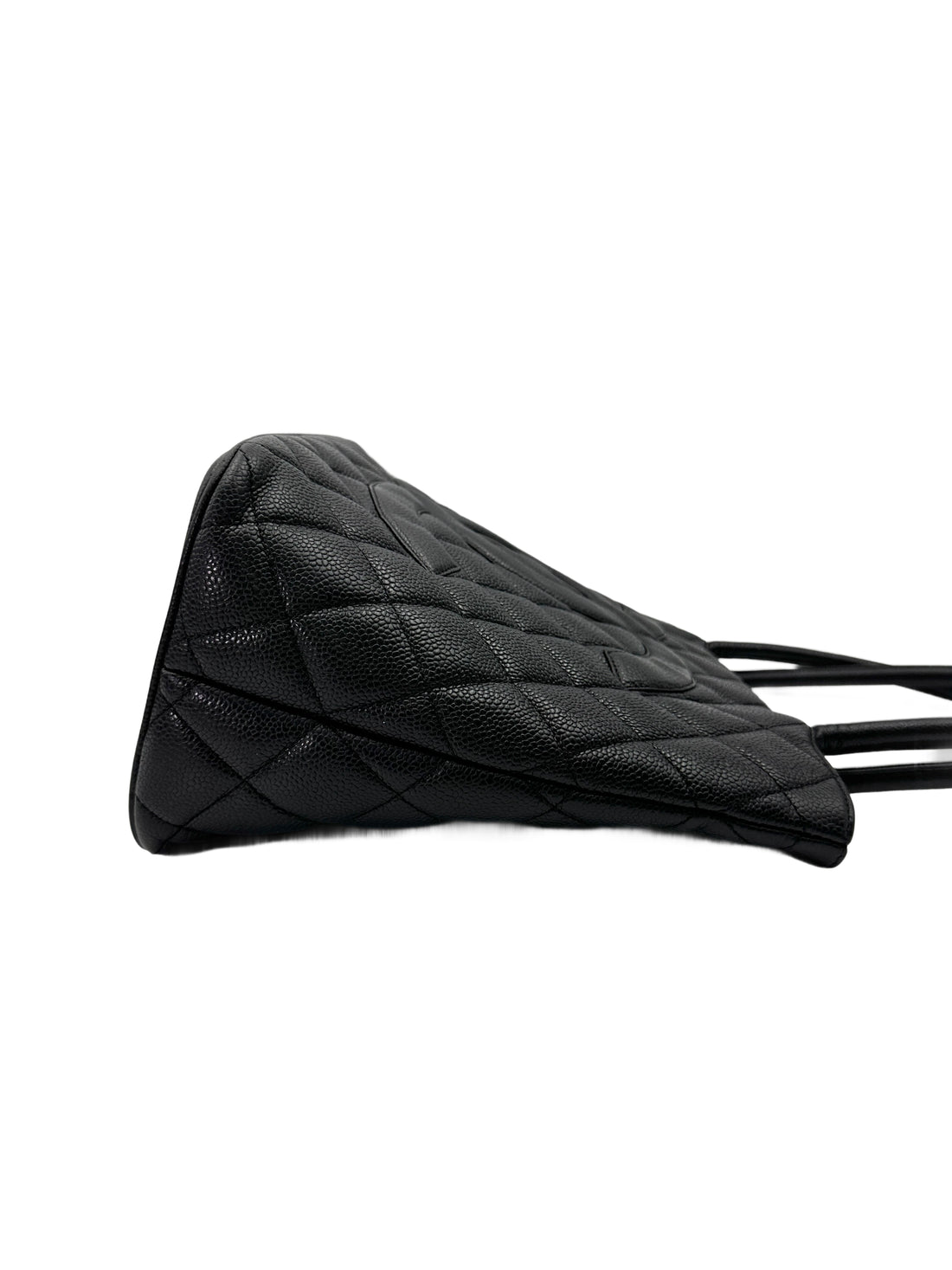 Chanel Medallion Black Quilted Leather Tote Handle Bag(62***96) CC1971