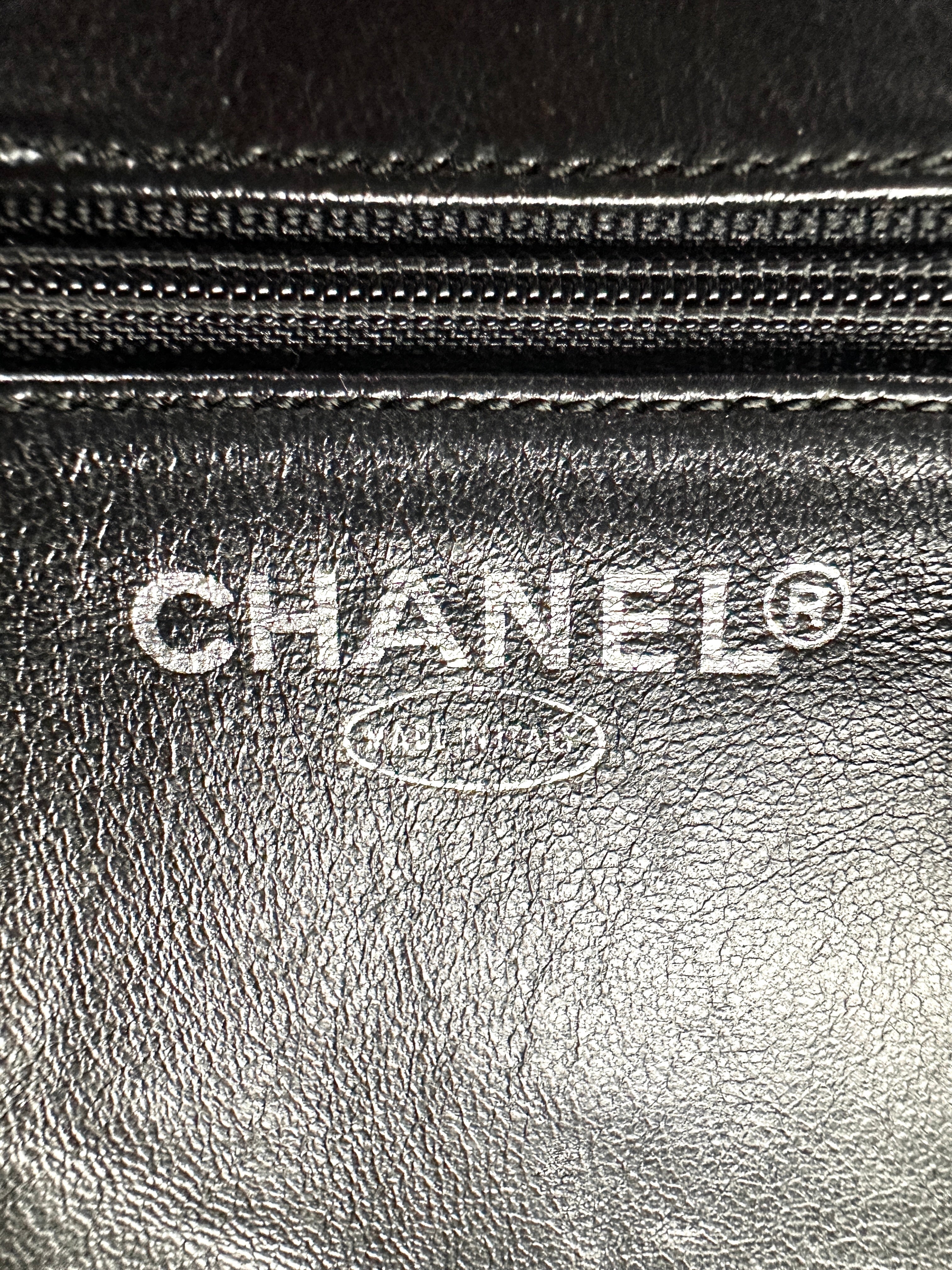 Chanel Medallion Black Quilted Leather Tote Handle Bag(62***96) CC1971