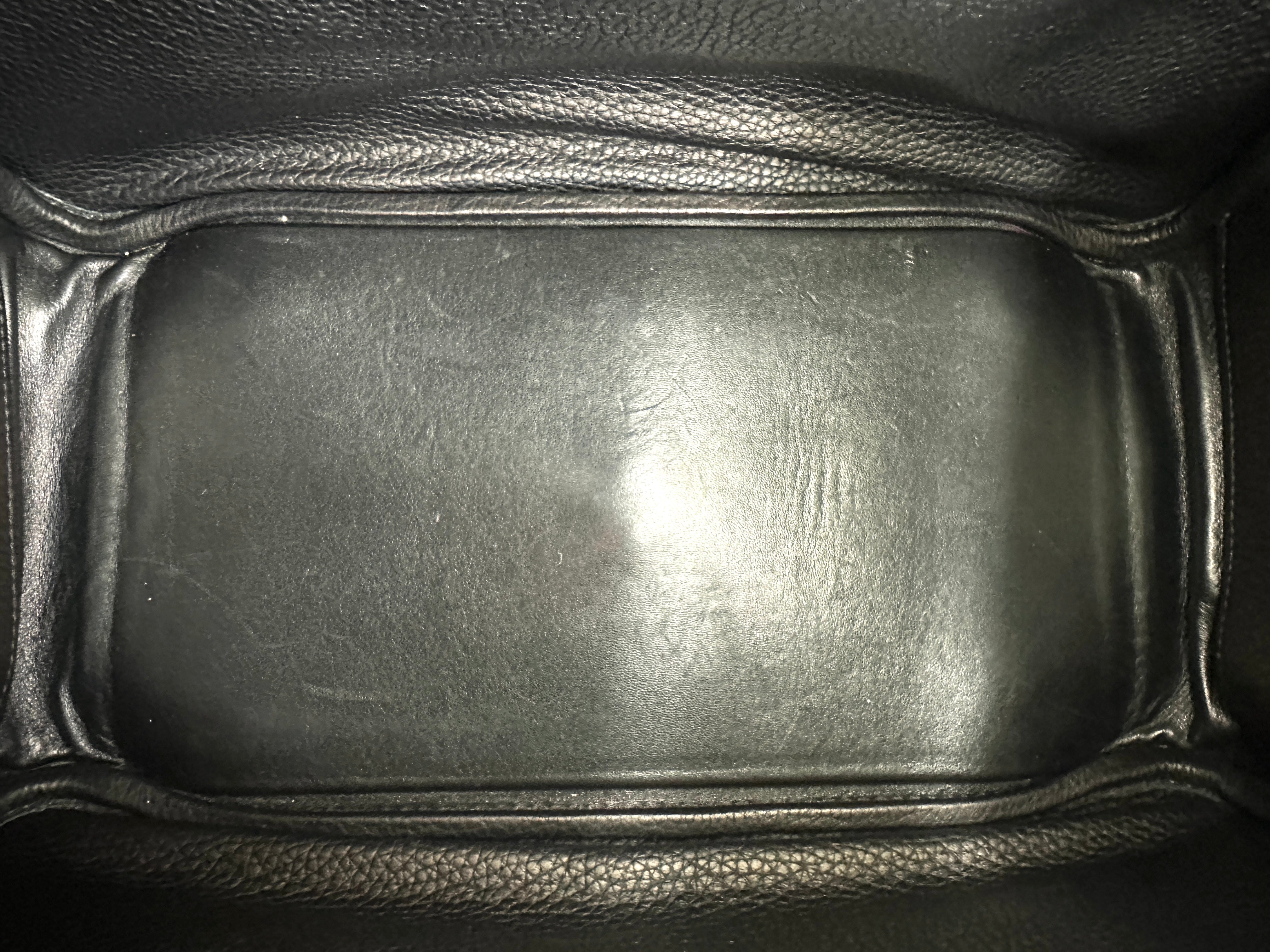 Hermes Lindy34 Black Leather Handle Bag IRIS222