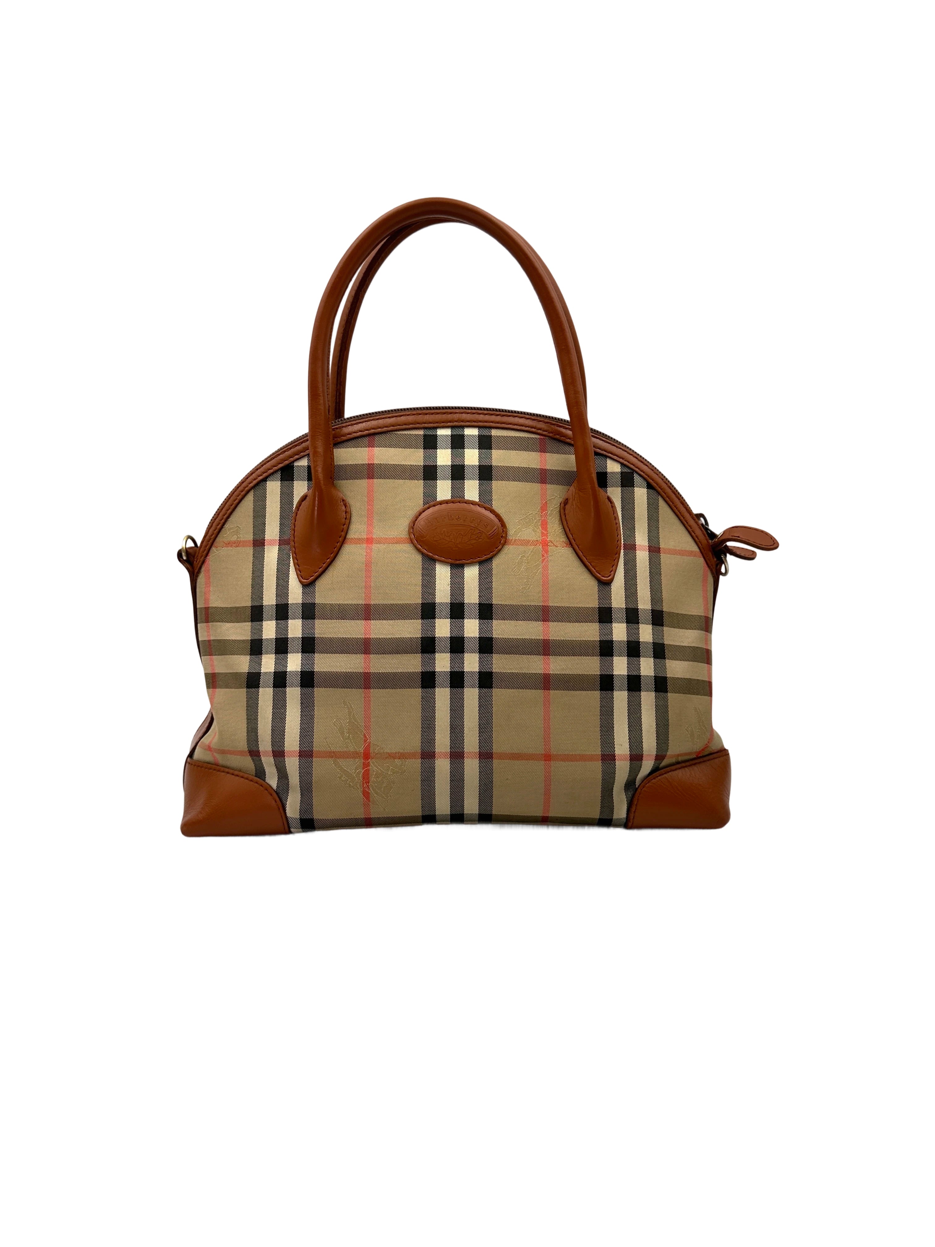 Burberry Nova Check Canvas Handle Bag BR54