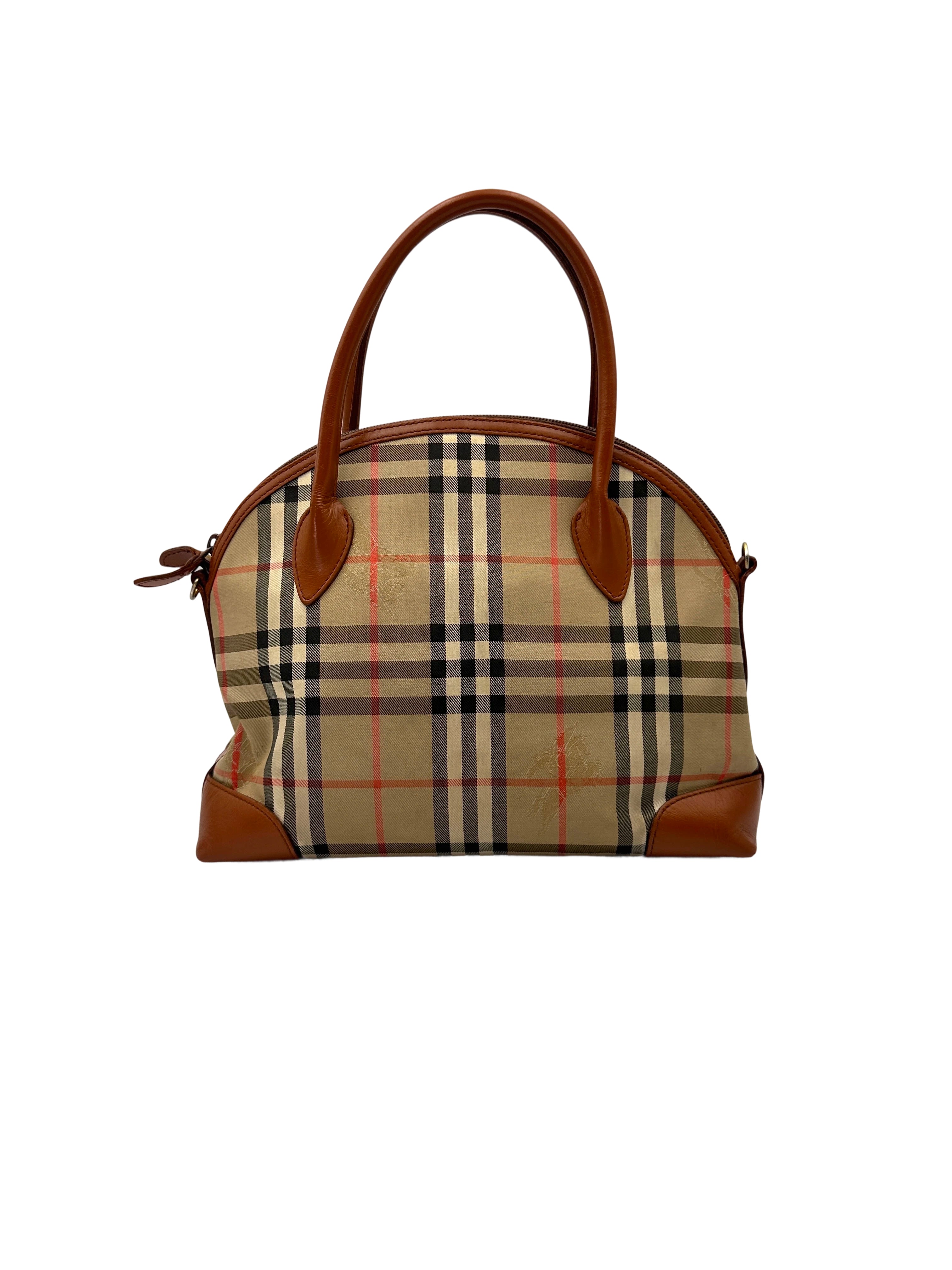 Burberry Nova Check Canvas Handle Bag BR54