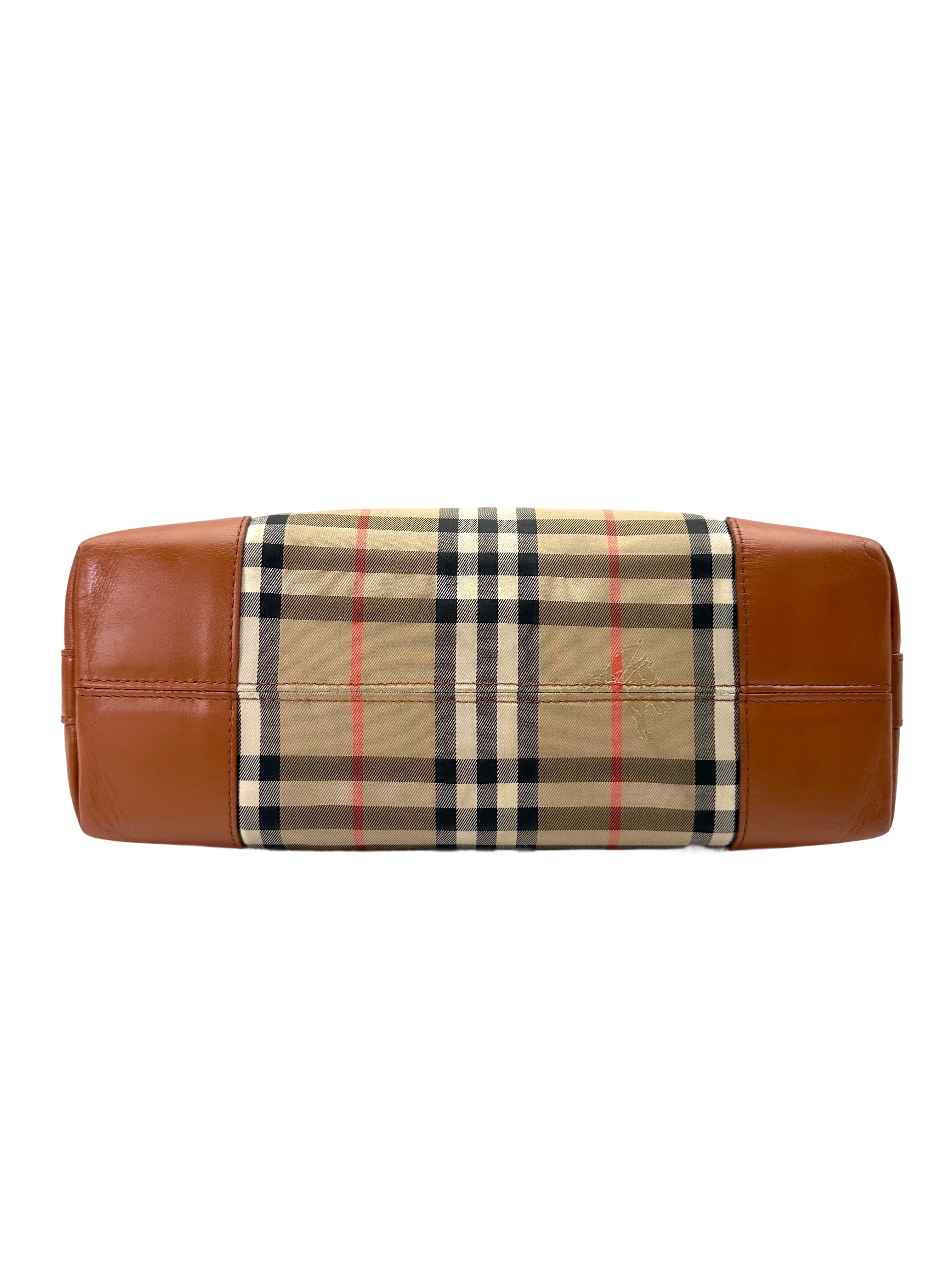 Burberry Nova Check Canvas Handle Bag BR54