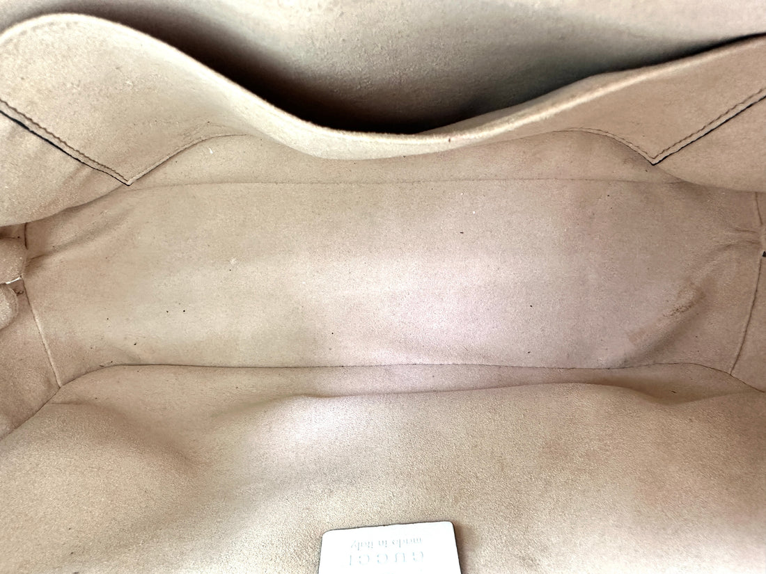 Gucci GG Marmont White Matelasse Leather Top Handle Bag GG1008