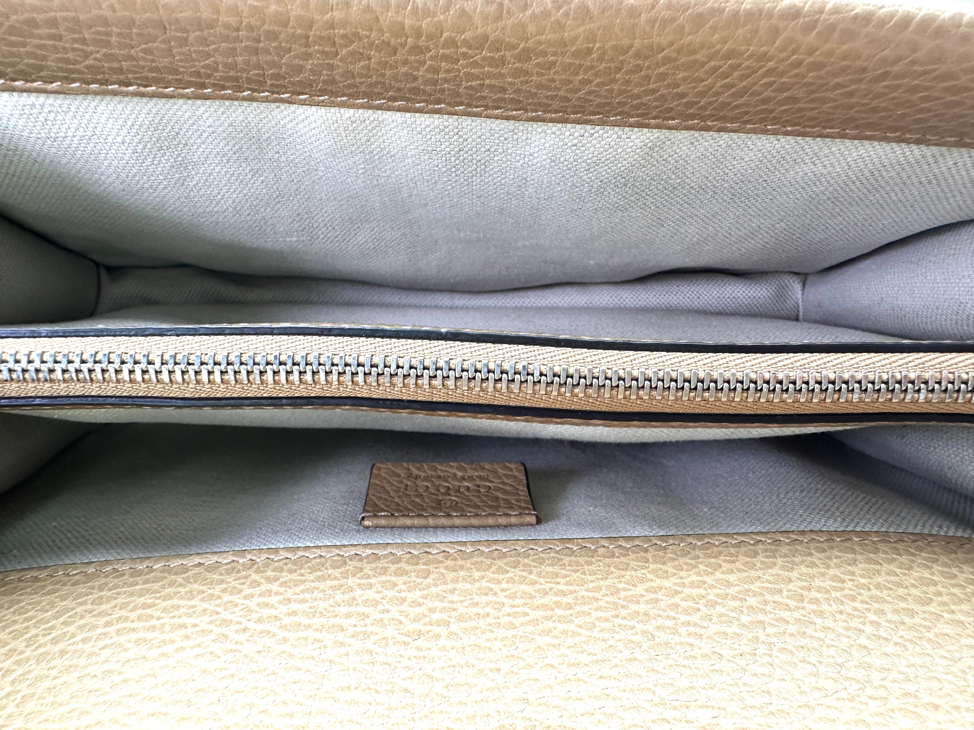 Gucci Dionysus Beige Leather Shoulder Bag GG1009