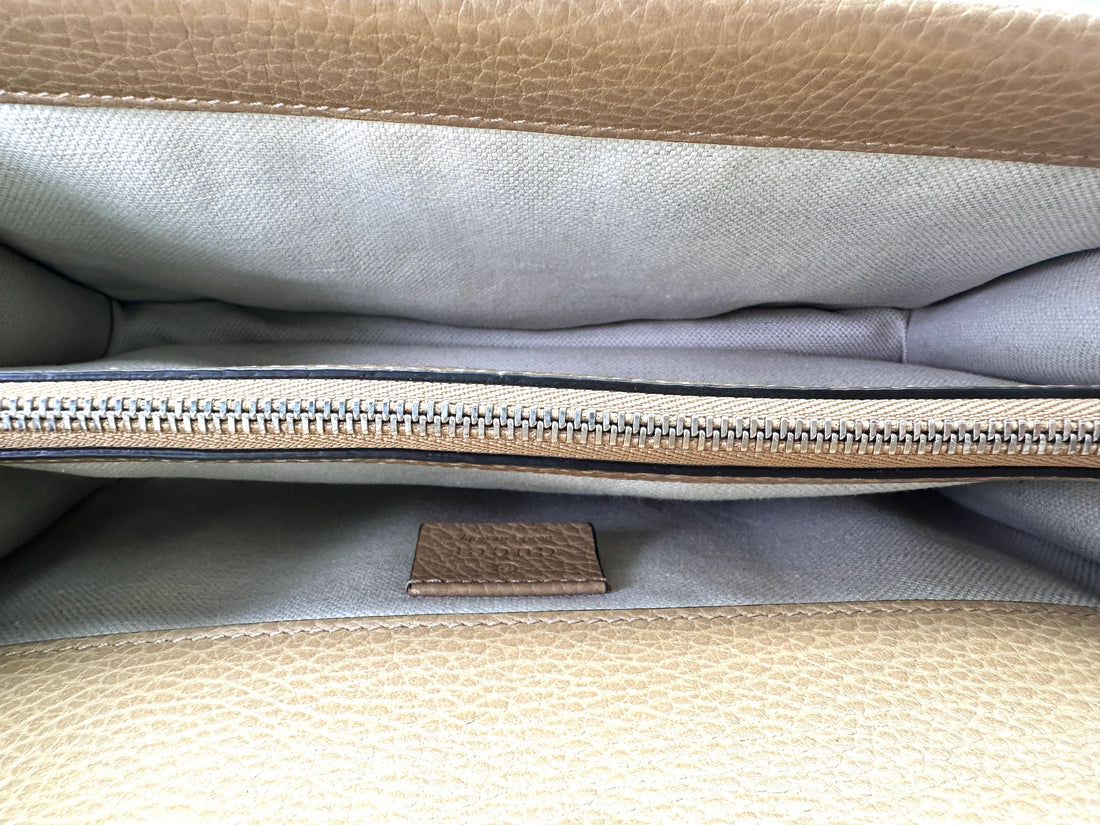 Gucci Dionysus Beige Leather Shoulder Bag GG1009