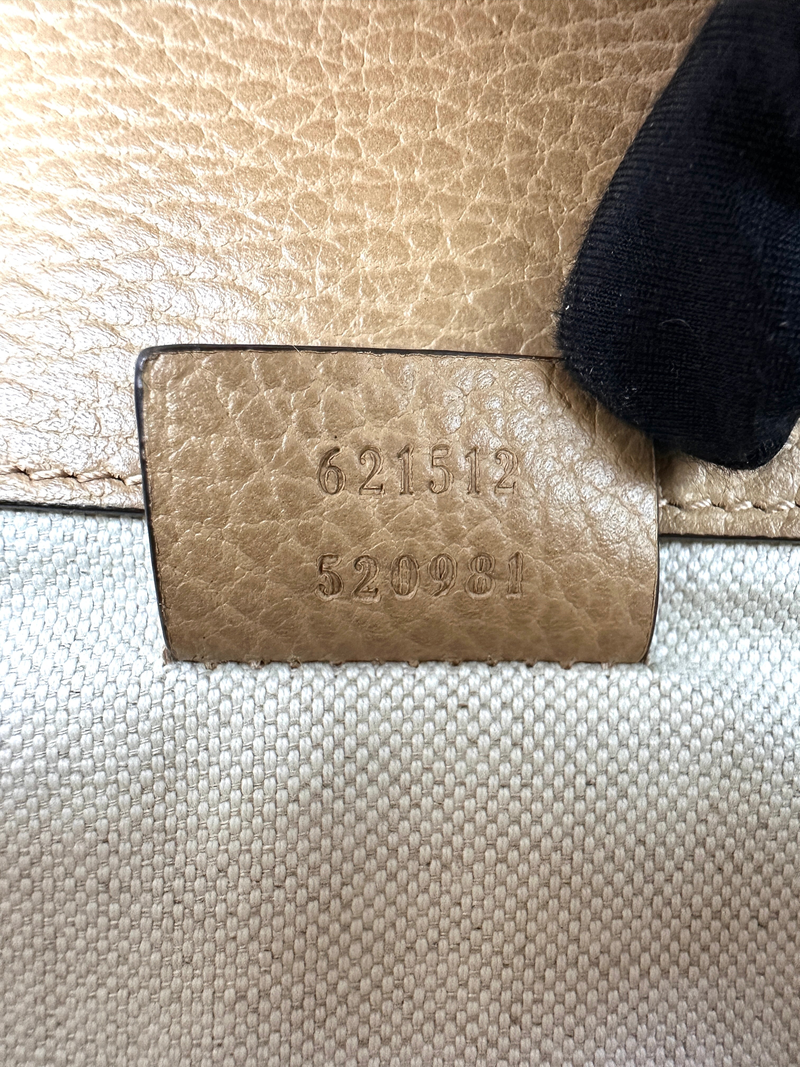 Gucci Dionysus Beige Leather Shoulder Bag GG1009