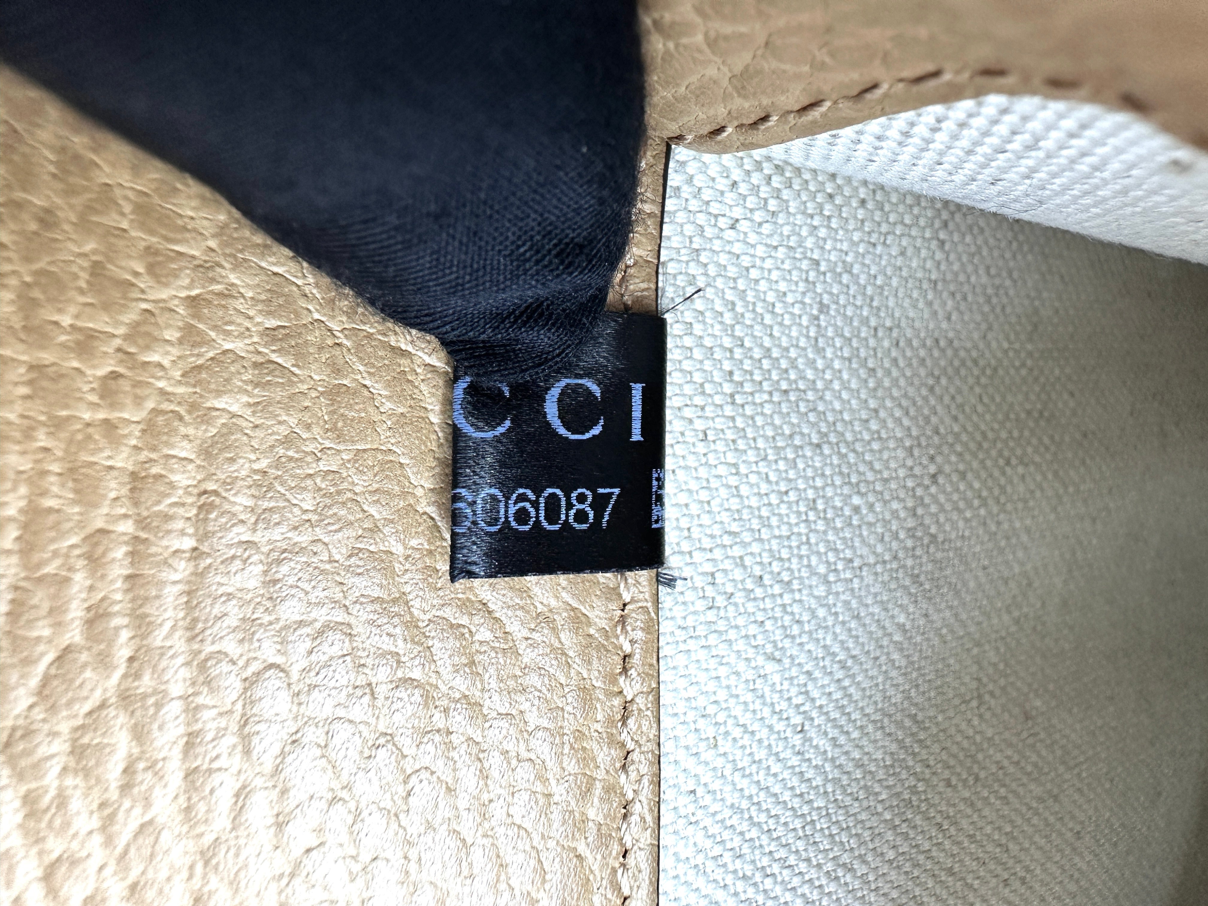 Gucci Dionysus Beige Leather Shoulder Bag GG1009