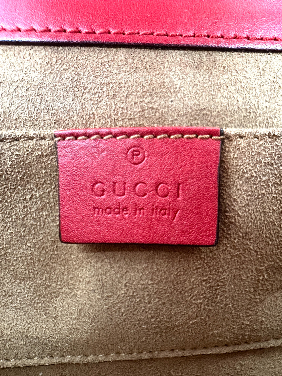 Gucci Padlock GG Canvas & Red Leather Small Size Shoulder Bag GG1011