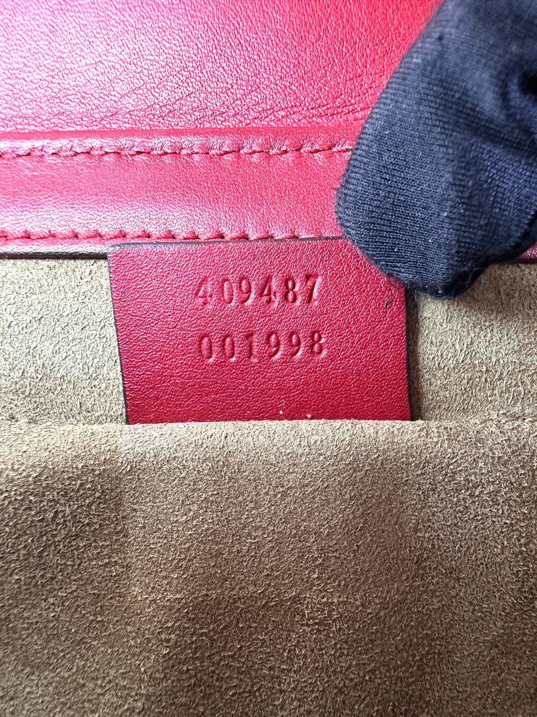 Gucci Padlock GG Canvas & Red Leather Small Size Shoulder Bag GG1011