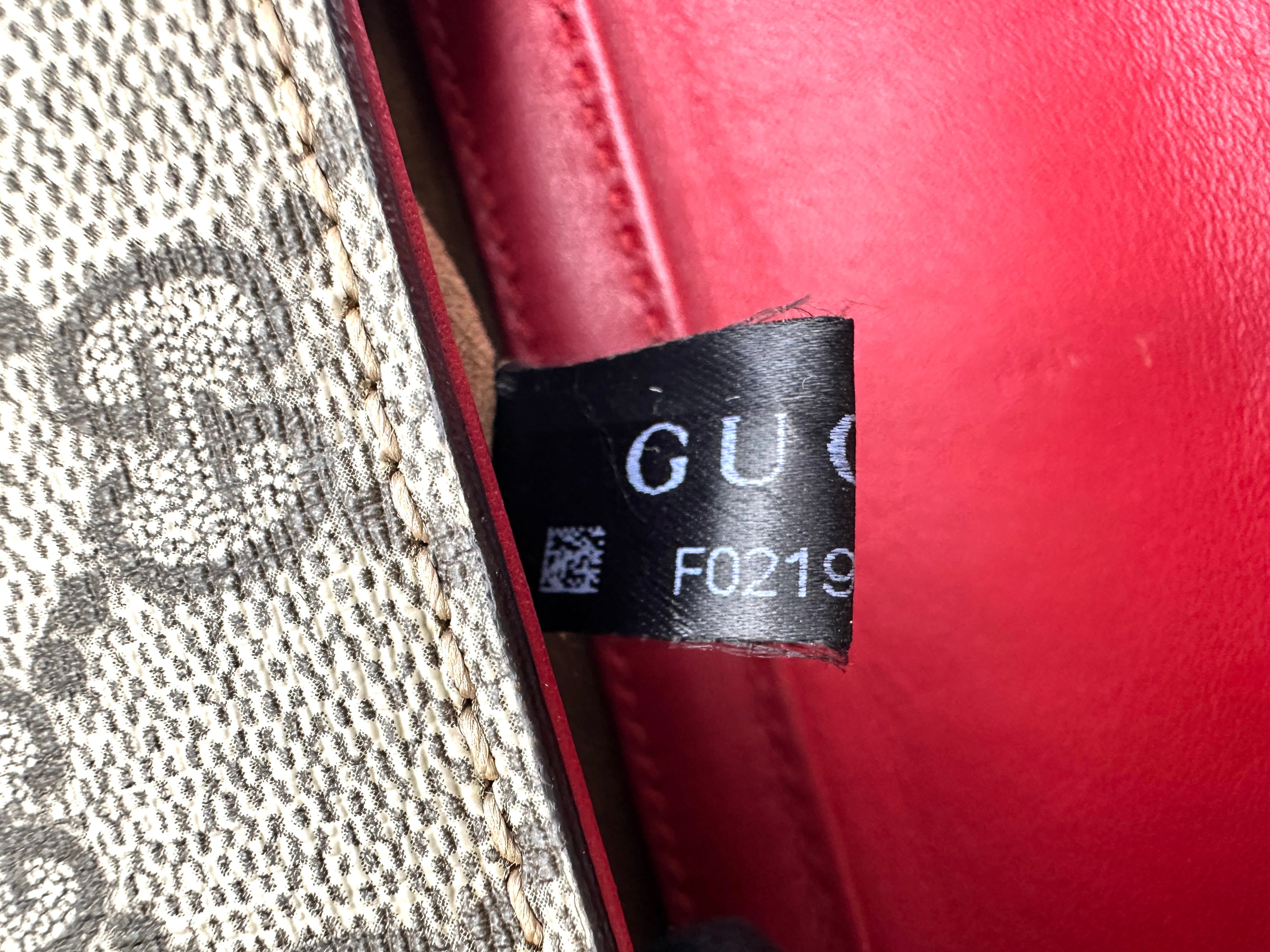 Gucci Padlock GG Canvas & Red Leather Small Size Shoulder Bag GG1011
