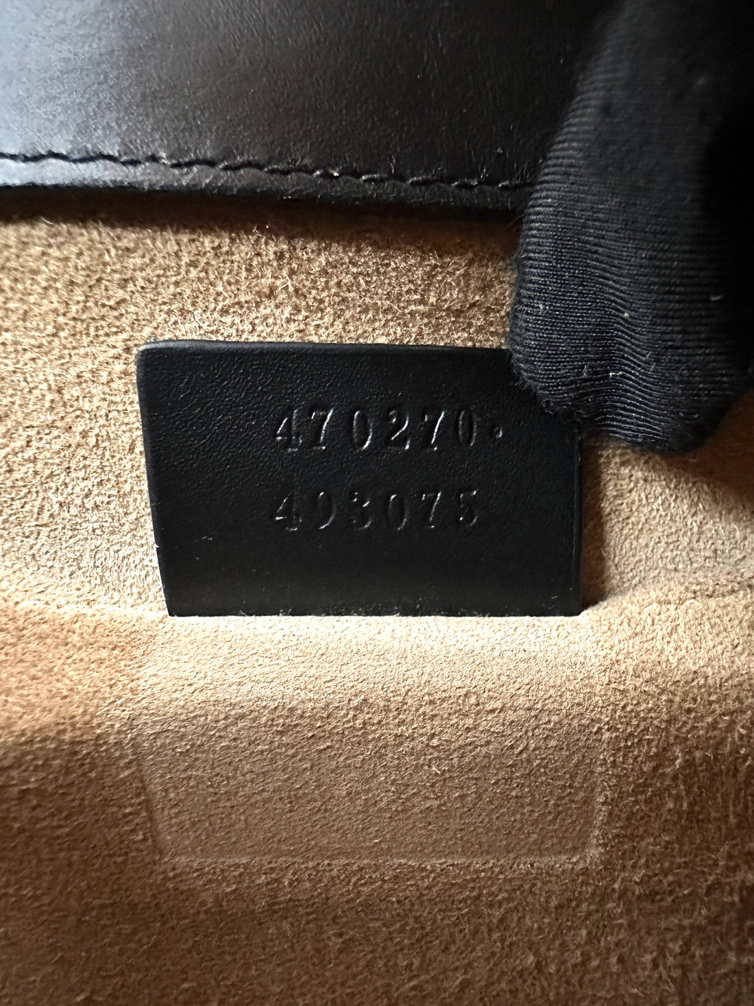 Gucci Sylvie Black Leather Small Size Top Handle Bag GG1022
