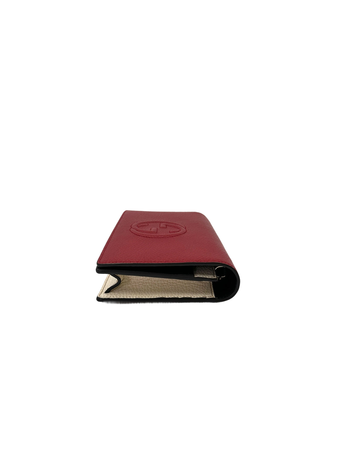 Gucci GG Marmont Red Leather Wallet On Chain GG1015
