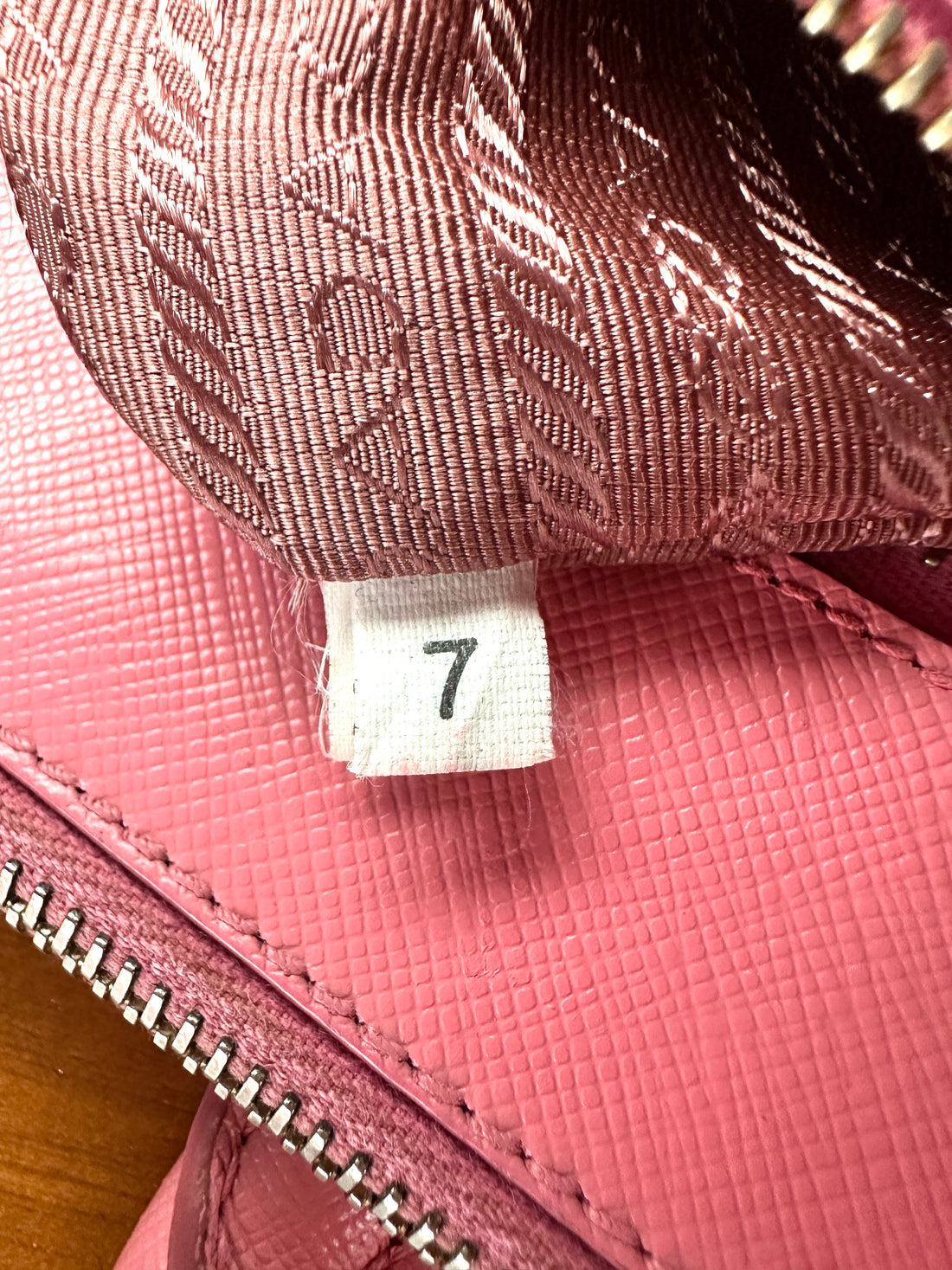 Prada Galleria Pink Saffiano Leather Small Size Handle Bag PR349
