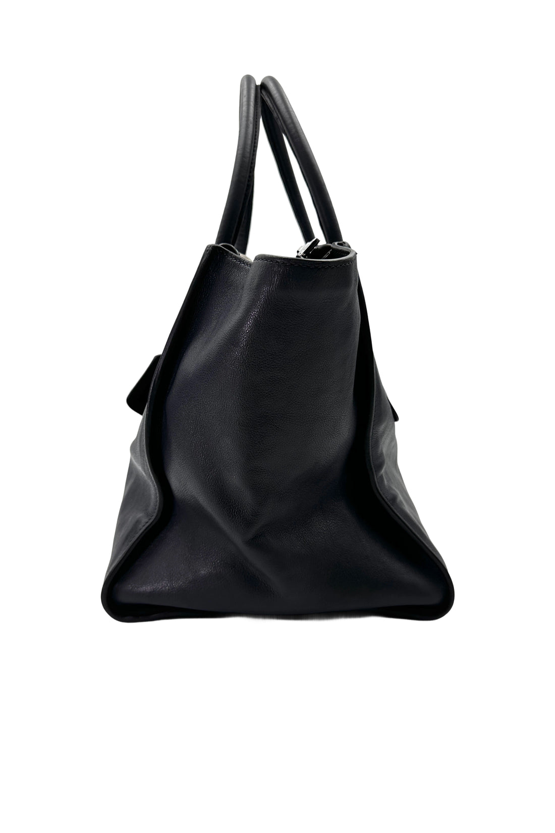 Prada Glace 2Way Black Leather Handle Bag PR344