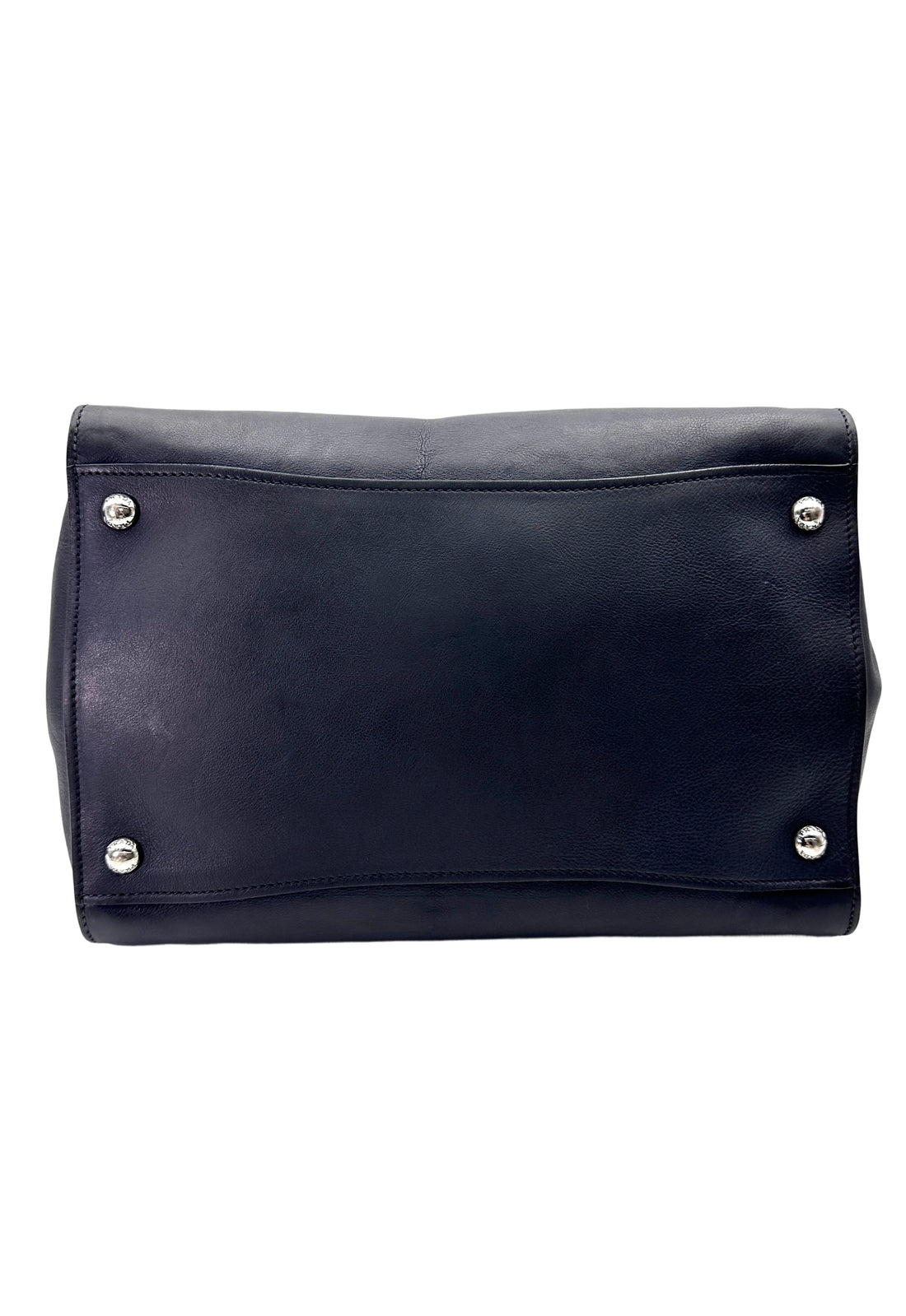 Prada Glace 2Way Black Leather Handle Bag PR344