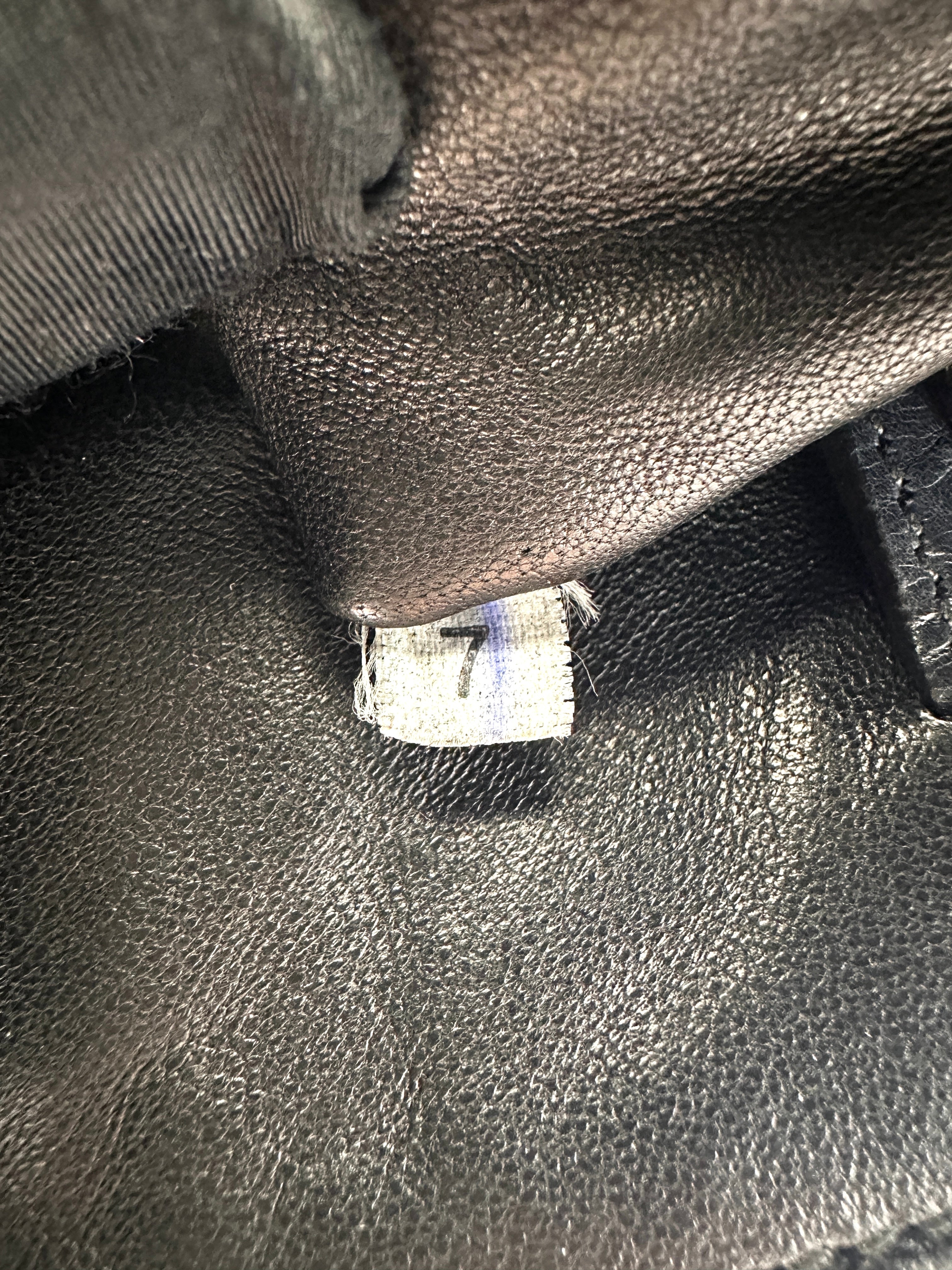 Prada Glace 2Way Black Leather Handle Bag PR344