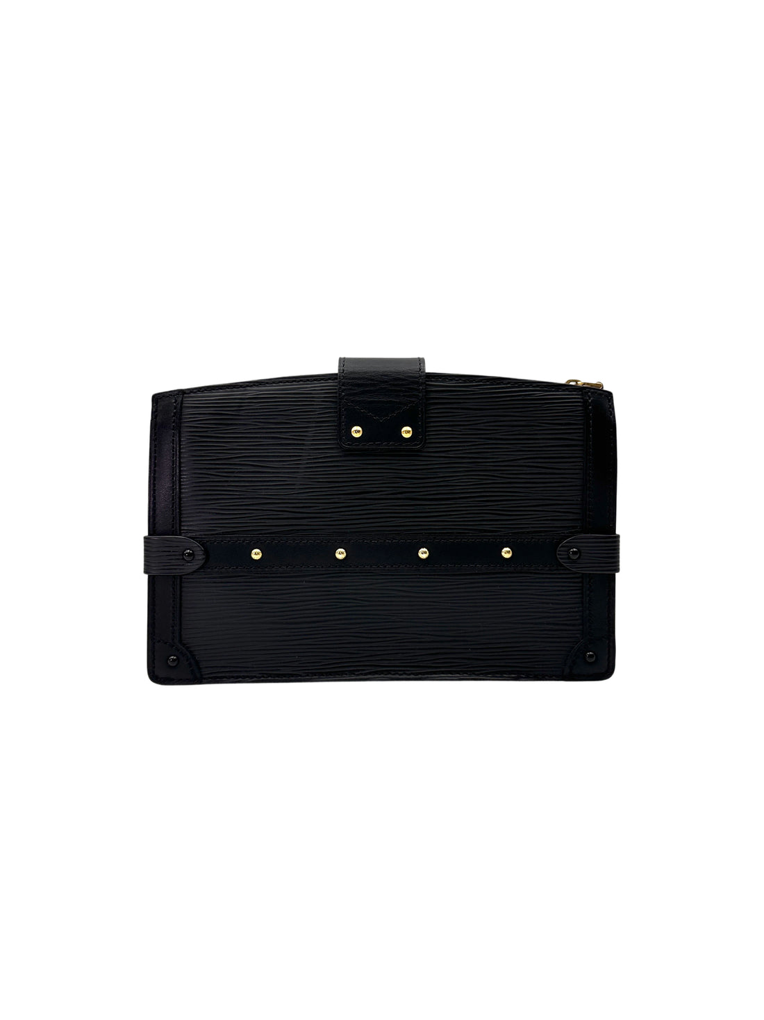 Louis Vuitton Trunk Clutch Black Epi Leather Bag LV2749