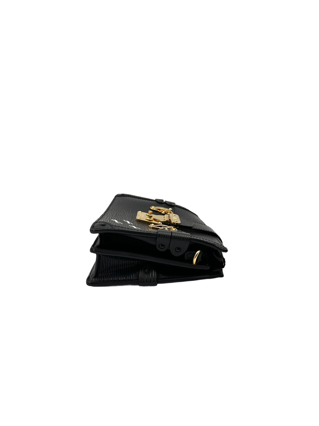 Louis Vuitton Trunk Clutch Black Epi Leather Bag LV2749