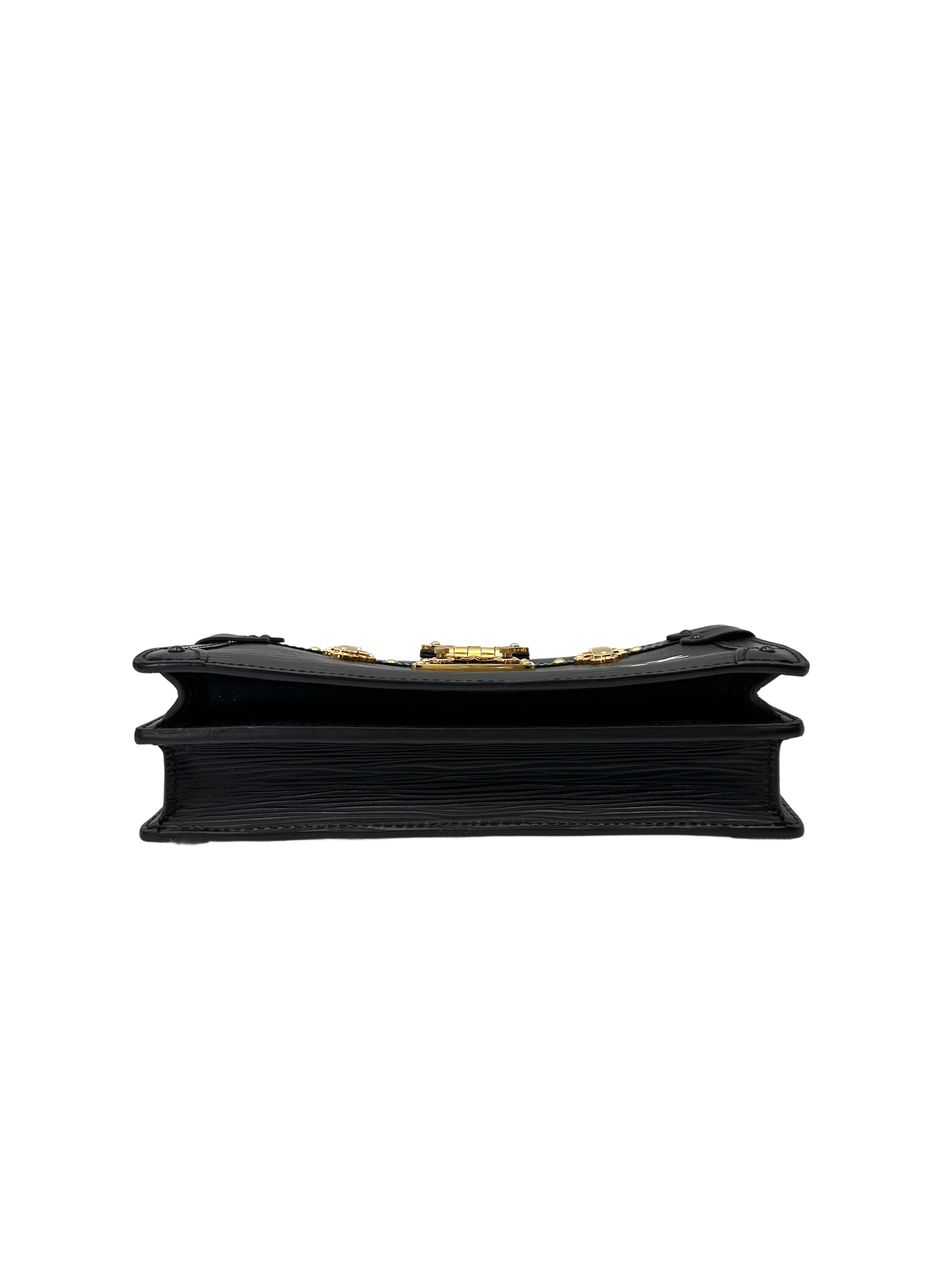 Louis Vuitton Trunk Clutch Black Epi Leather Bag LV2749