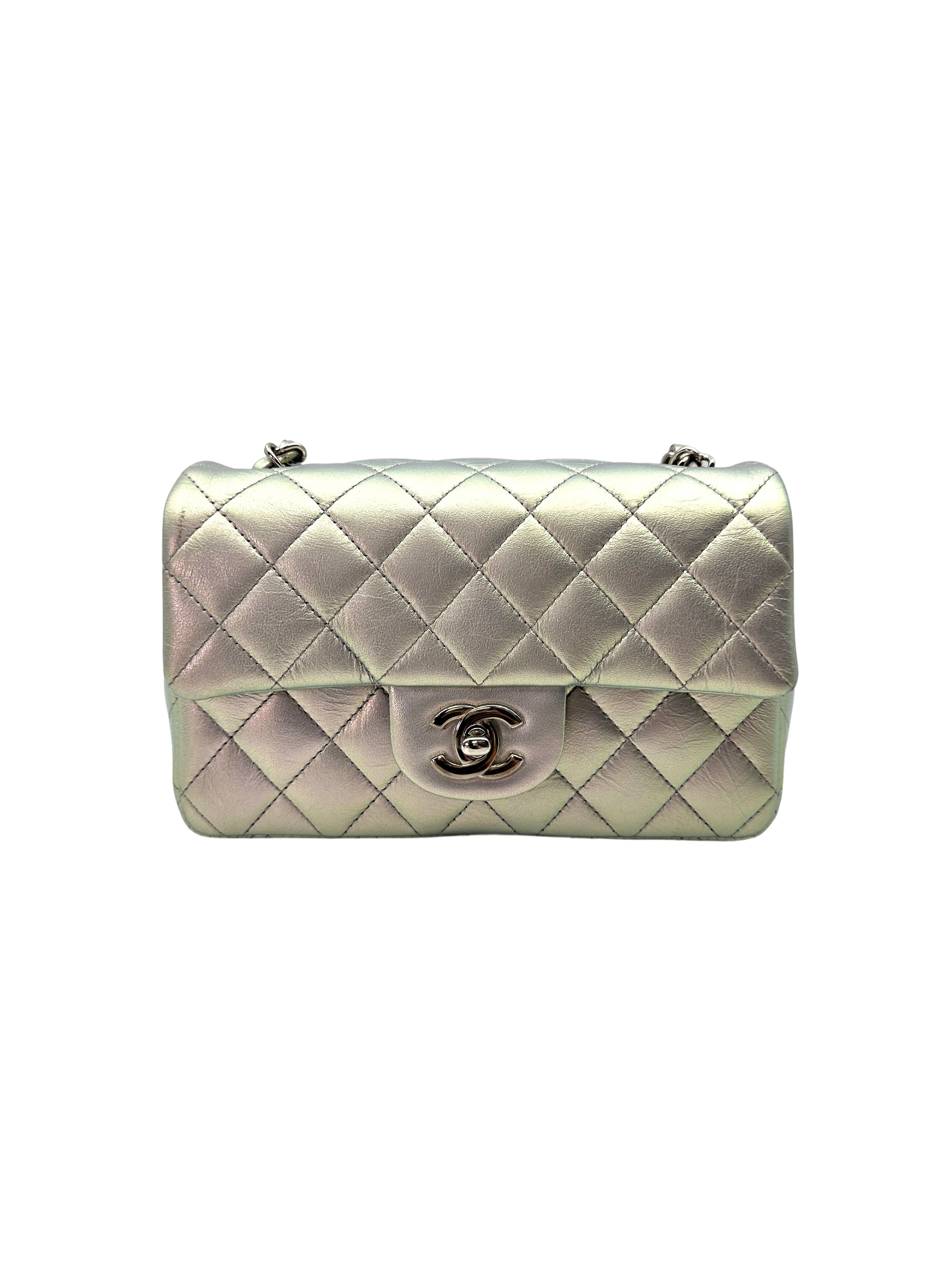 Chanel Classic Flap White Quilted Leather Shoulder Bag(JC***JH) IRIS223